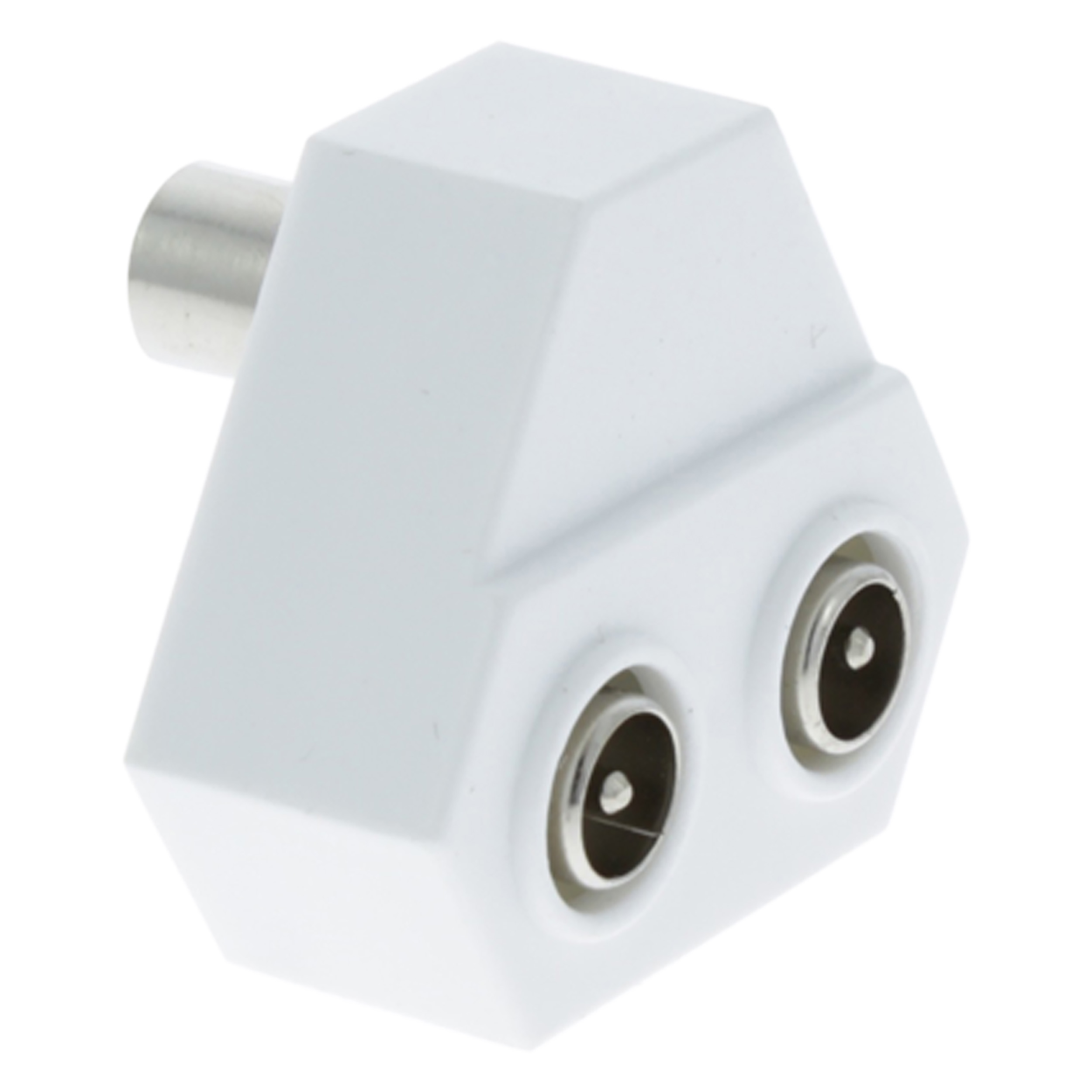 00.130.56 Q-Link  coax splitter 1 female - 2 male wit 9 mm