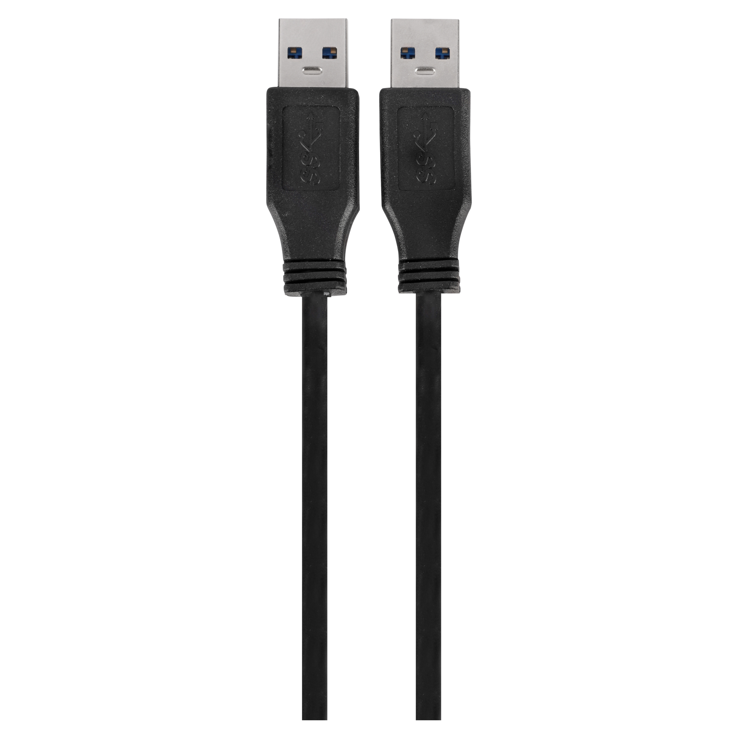 00.132.24 Q-Link  USB kabel 3.0 USB-A Male - USB-A Male - 2 m - zwart
