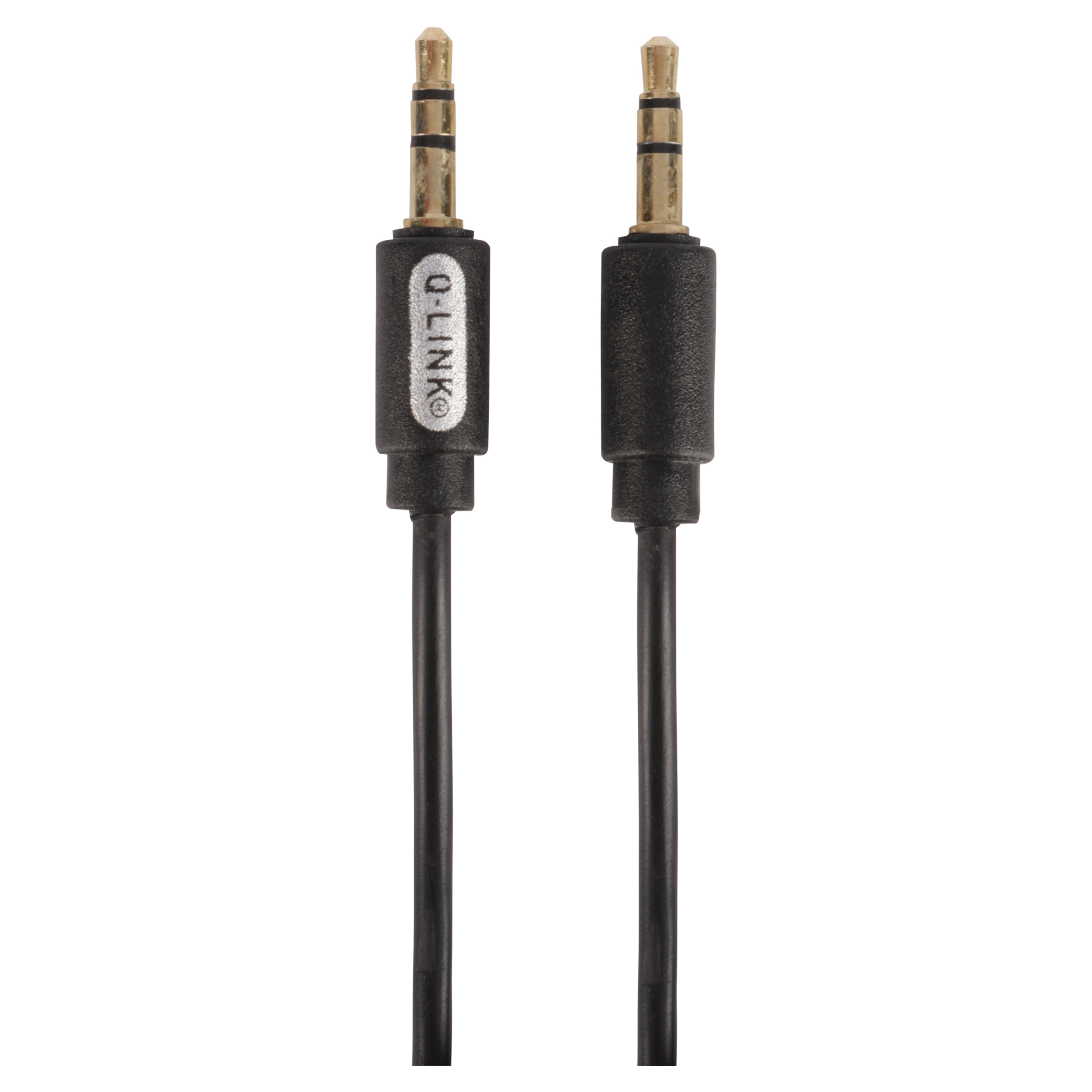 00.133.72 Q-Link  stereo kabel male-male - 3.5 mm - 1.5 m - zwart