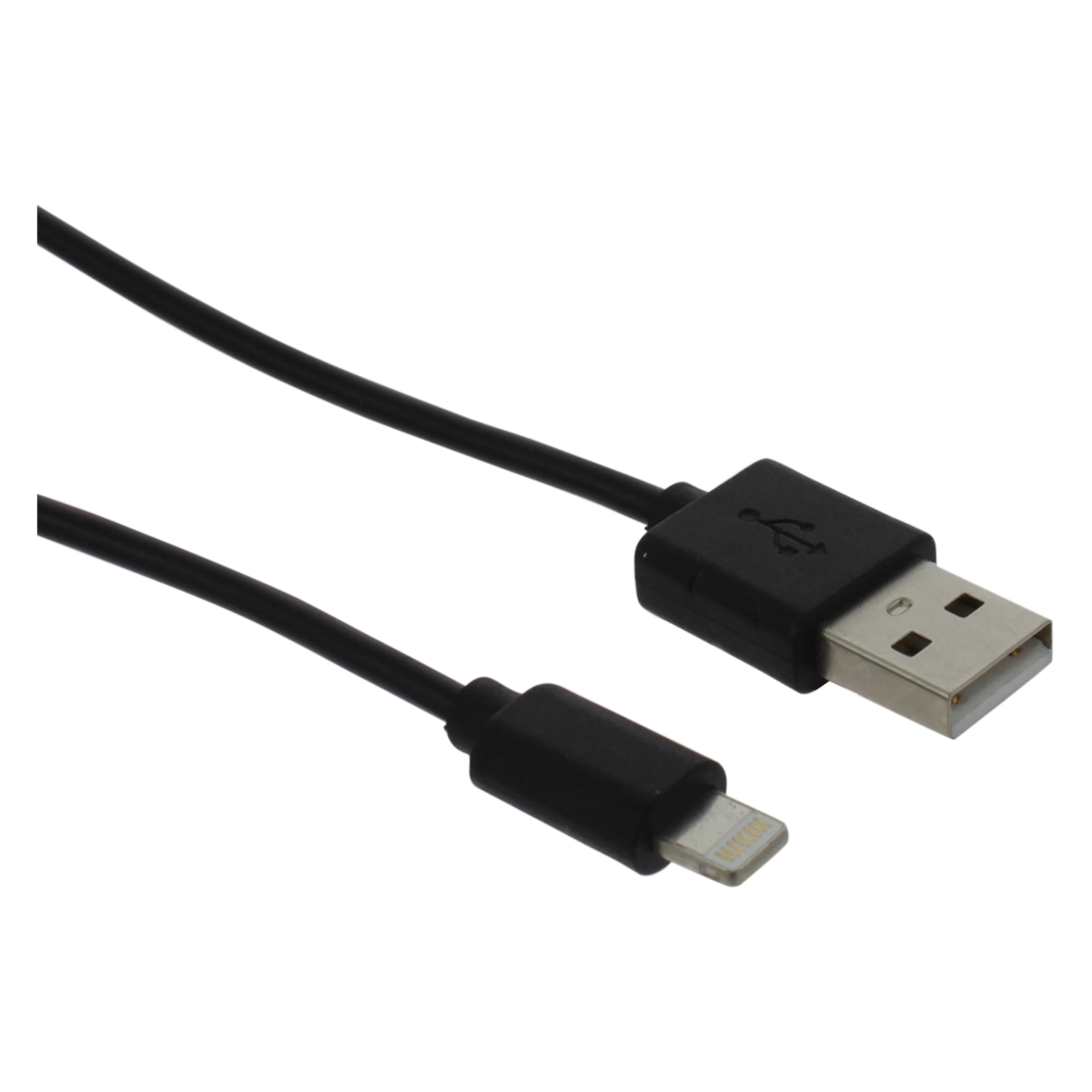00.134.19 Q-Link  datakabel USB - iPhone - enkel zwart 1.5 m