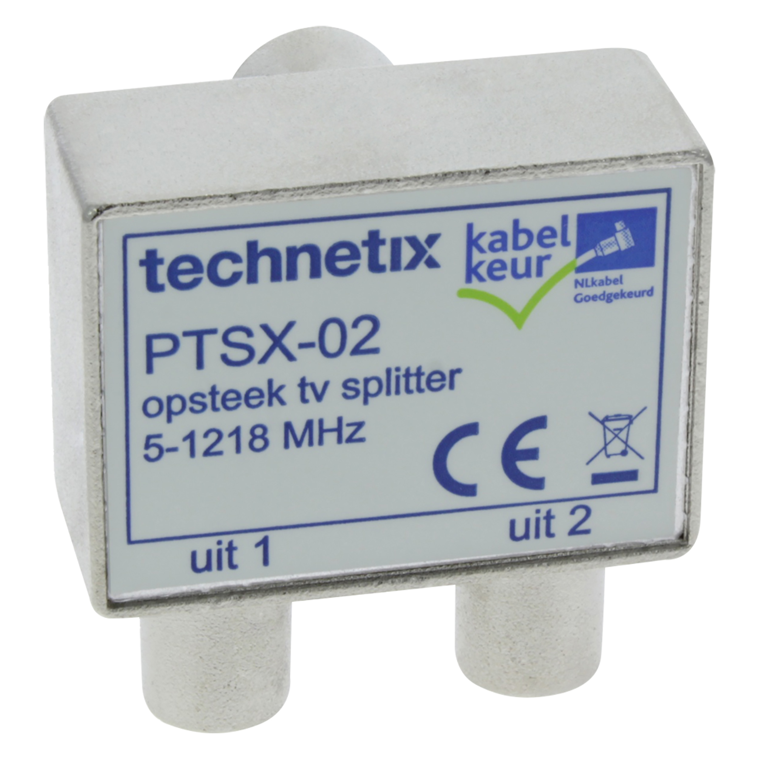 00.136.05 Q-Link  coax splitter TV  9 mm
