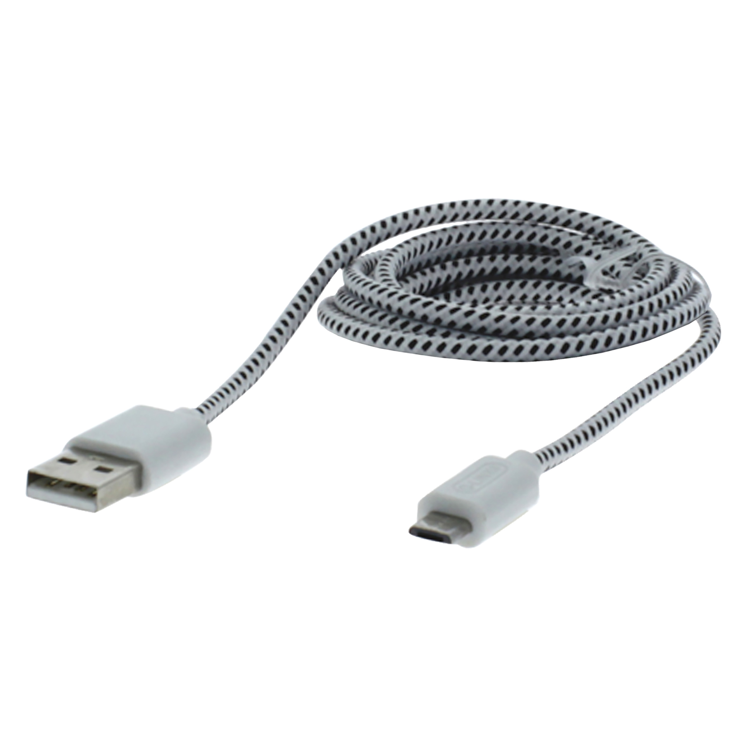 00.137.00 Q-Link  datakabel USB - Micro USB zwart/wit 1 m