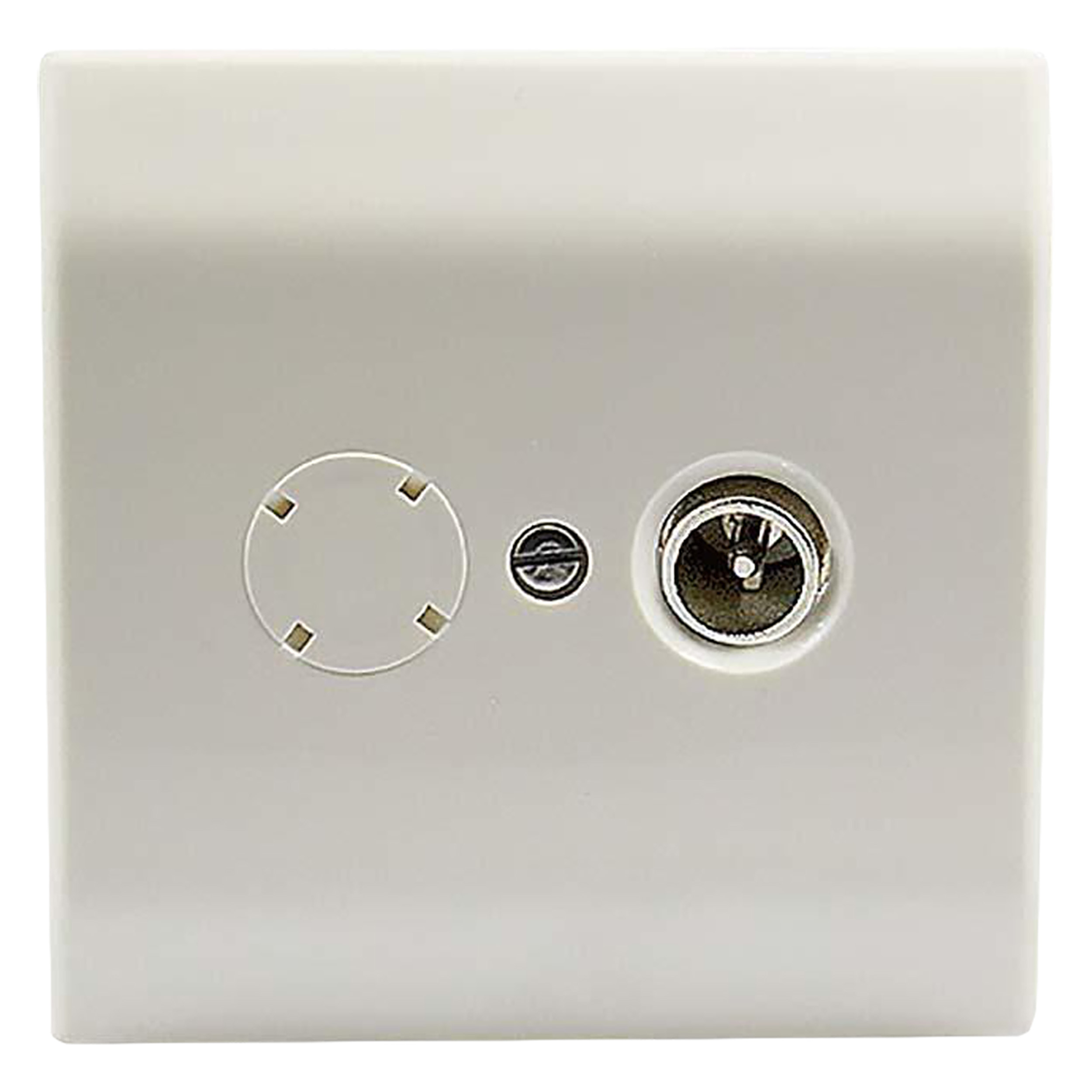 00.138.16 Technetix  wandcontactdoos COAX - 2GHZ - Ziggo - KabelKeur wit 