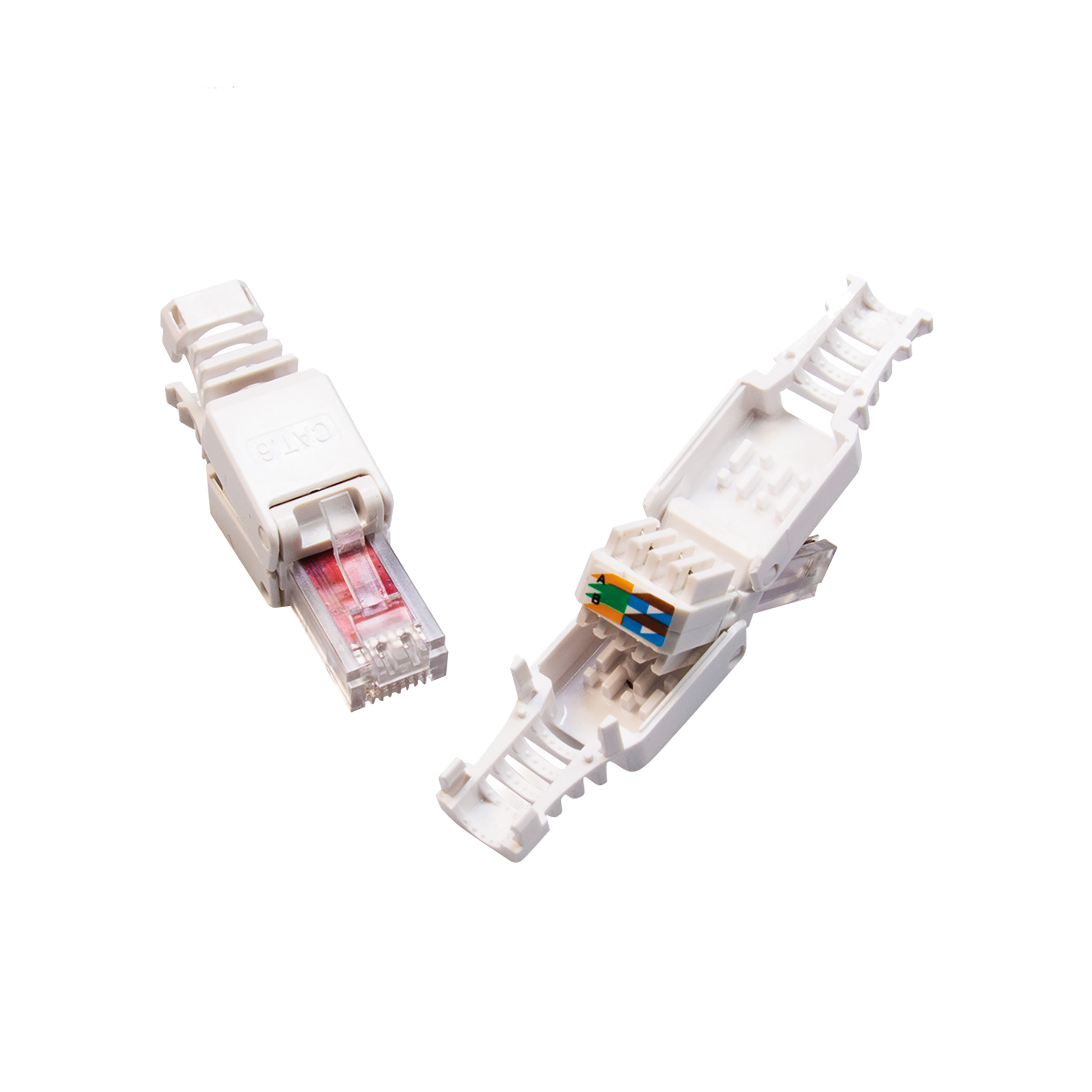 00.138.20 Technetix  UTP connector RJ45 - snap-on - Ziggo - KPN wit 