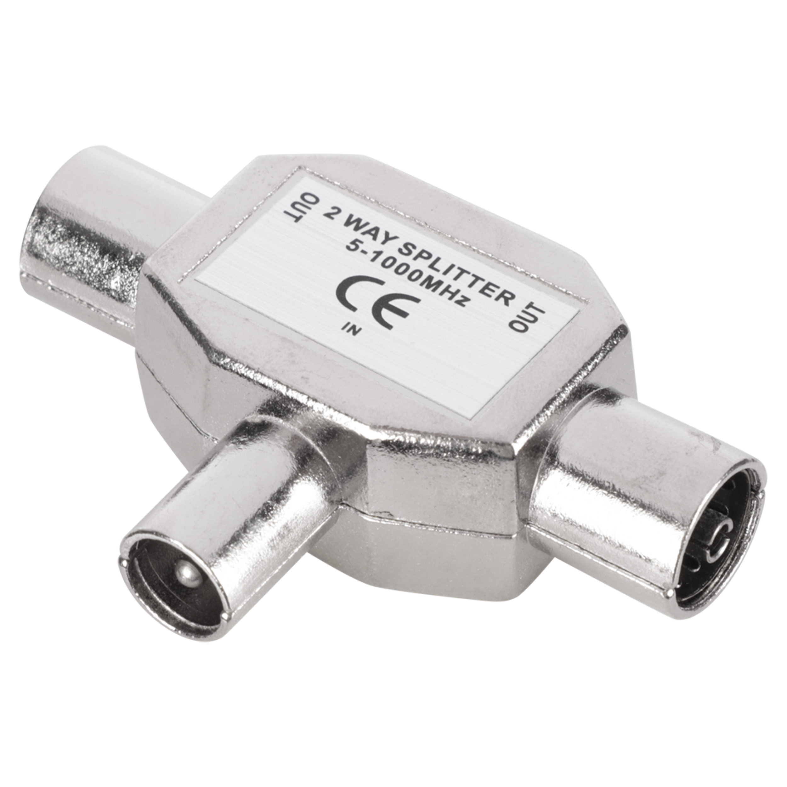 00.150.68 Q-Link  coax splitter 1 male - 2 female  9 mm