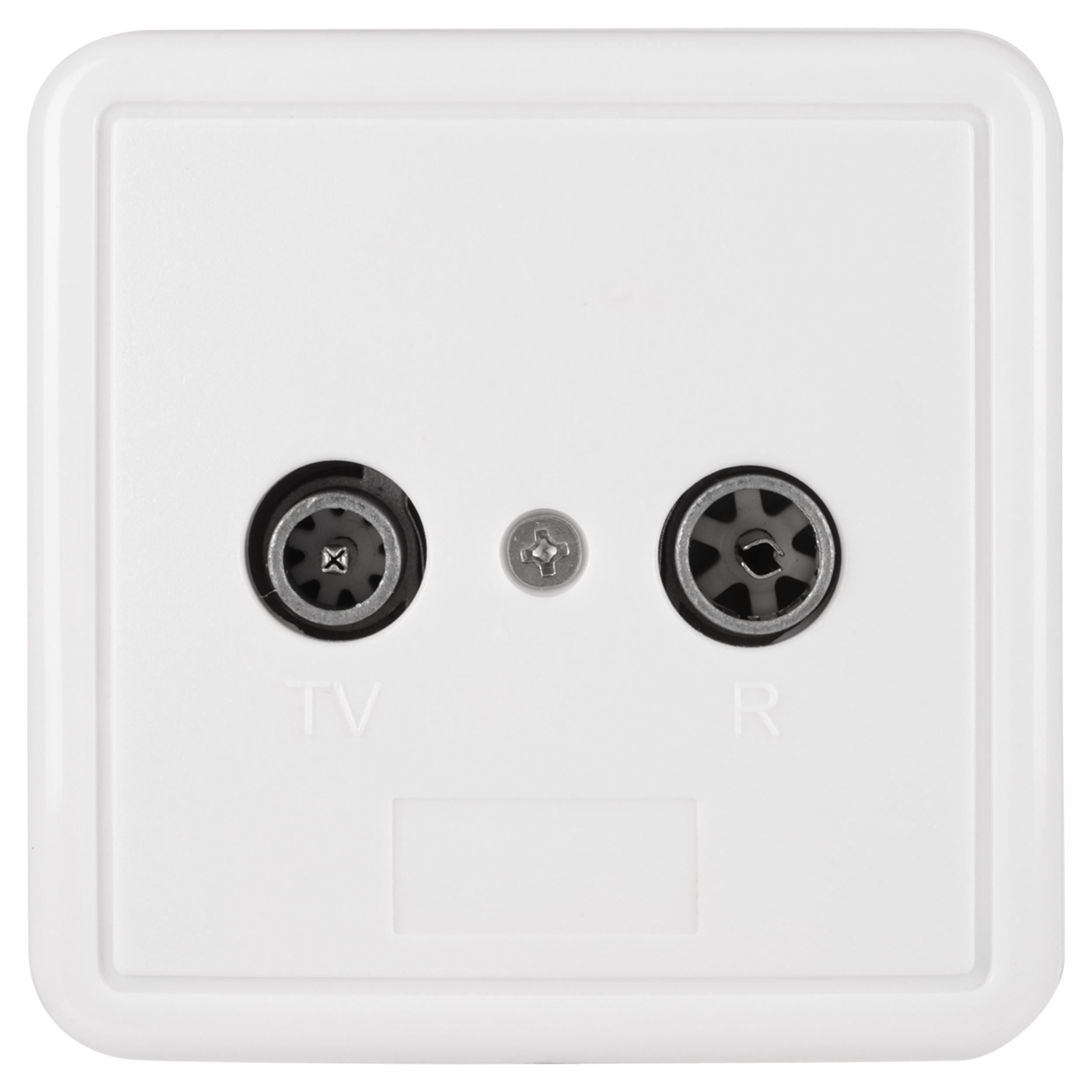 00.150.92 Q-Link  coax contactdoos eind-rijgdoos - opbouw wit 