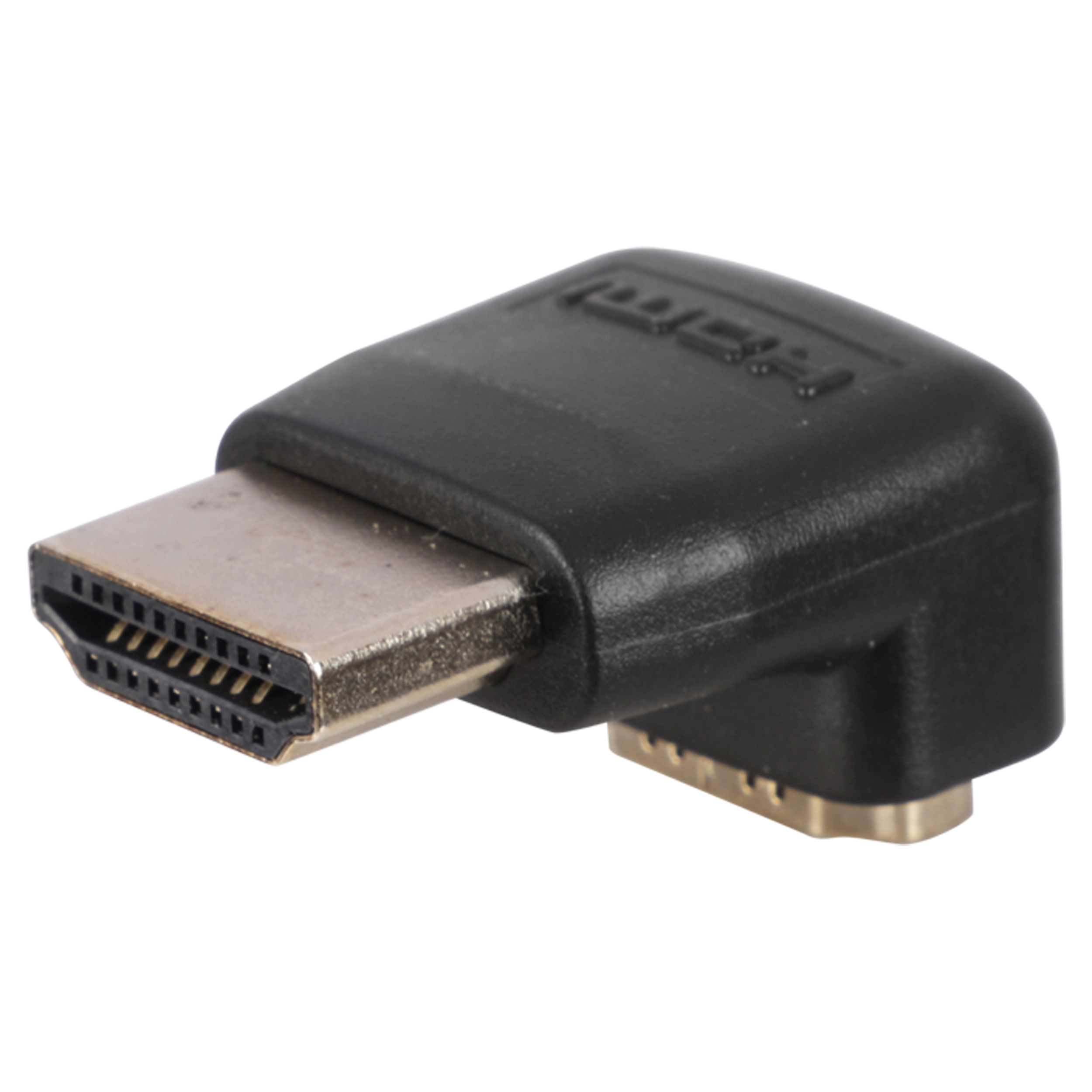 00.151.51 Q-Link  HDMI connector gold plated - haaks - male/female zwart 