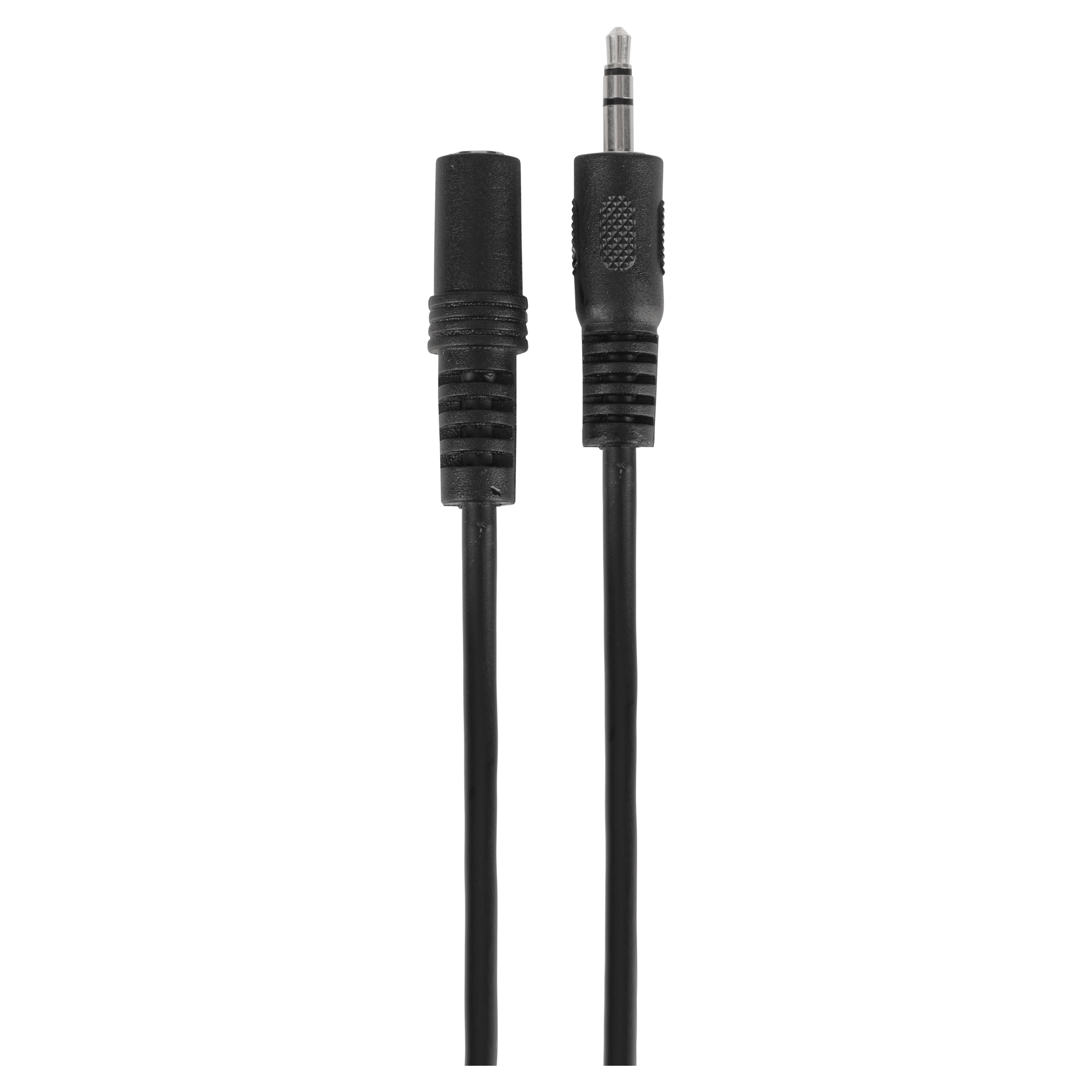 00.151.76 Q-Link  stereo kabel male/female - 3.5 mm zwart 2.5 m