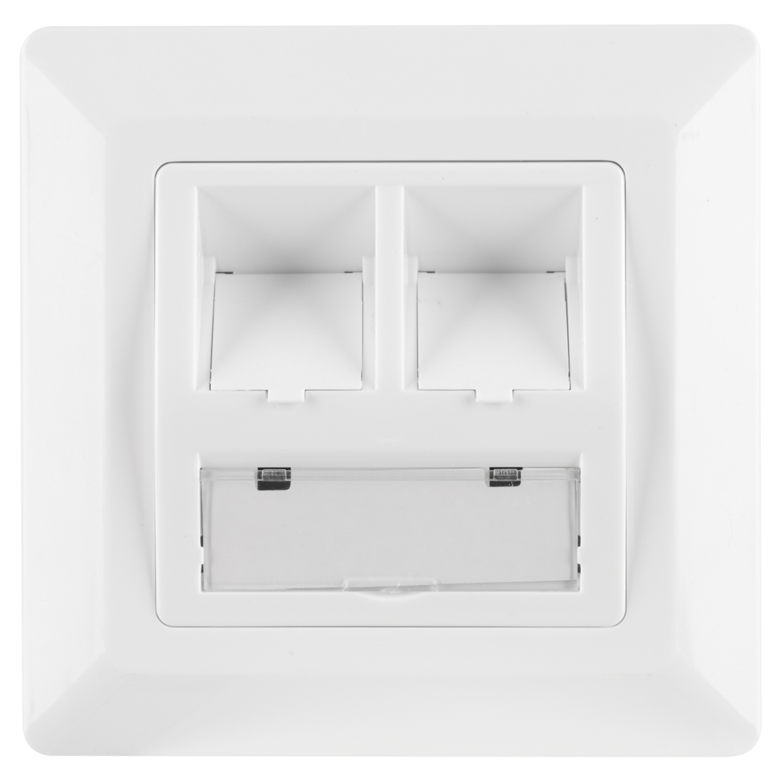 00.152.63 Q-Link  UTP contactdoos inbouw - 2-voudig - RJ45 - CAT7 - KPN wit 
