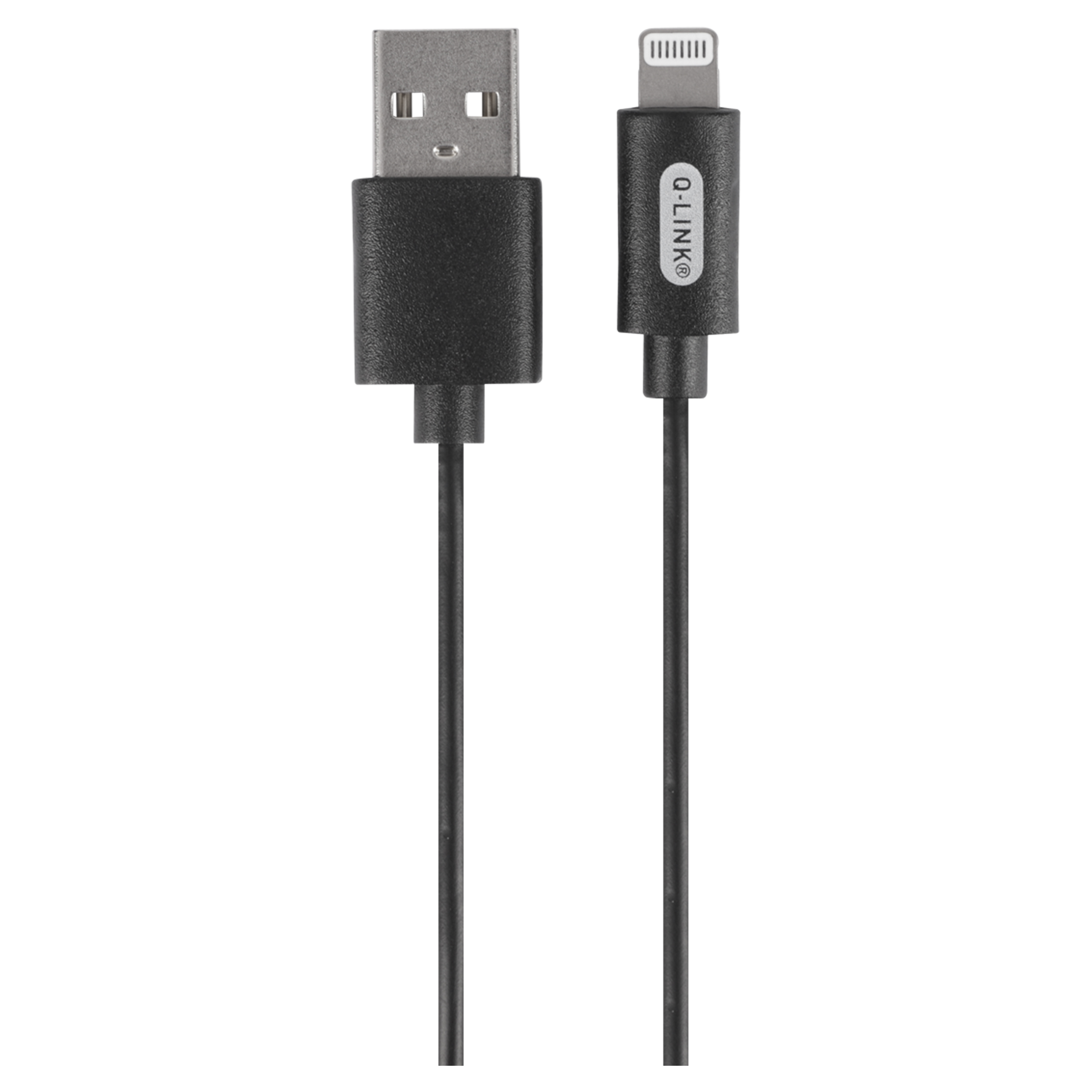 00.153.60 Q-Link  datakabel USB-iPhone - MFI zwart 1 m