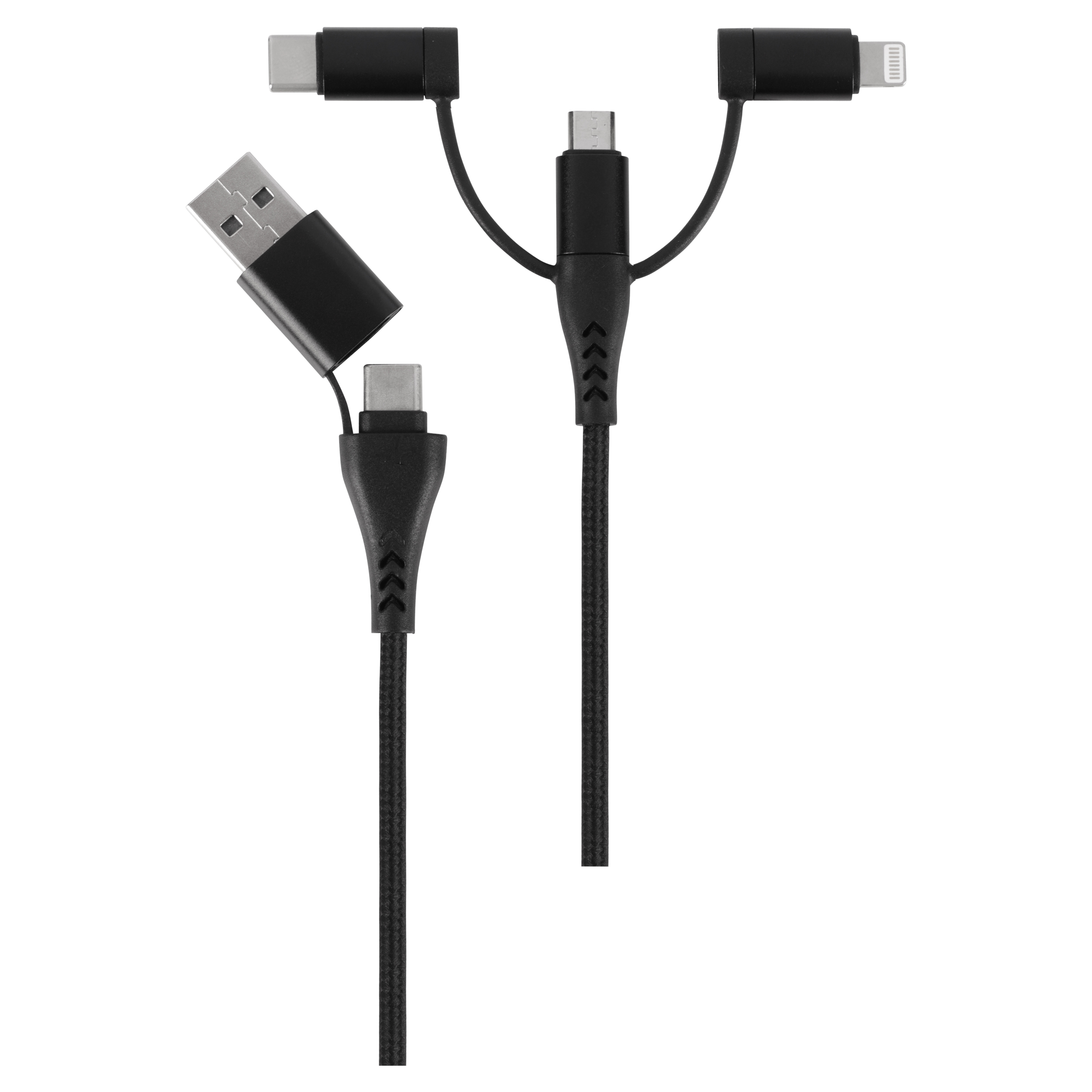 00.154.27 Q-Link  datakabel combi - 6-in-1 zwart 1.5 m