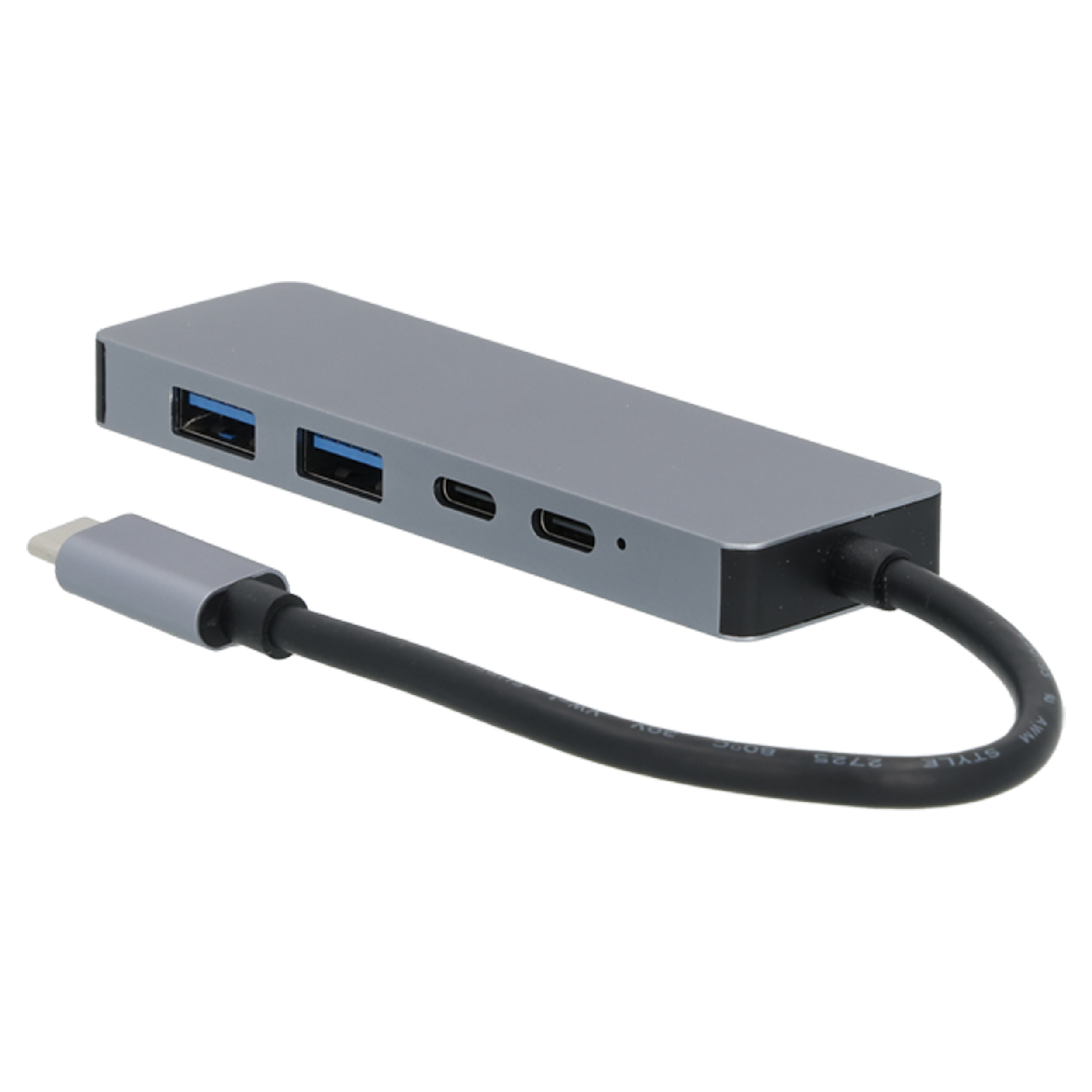 00.154.99 Q-Link  hub 8-in-1 multifunctioneel - USB-C hub grijs 