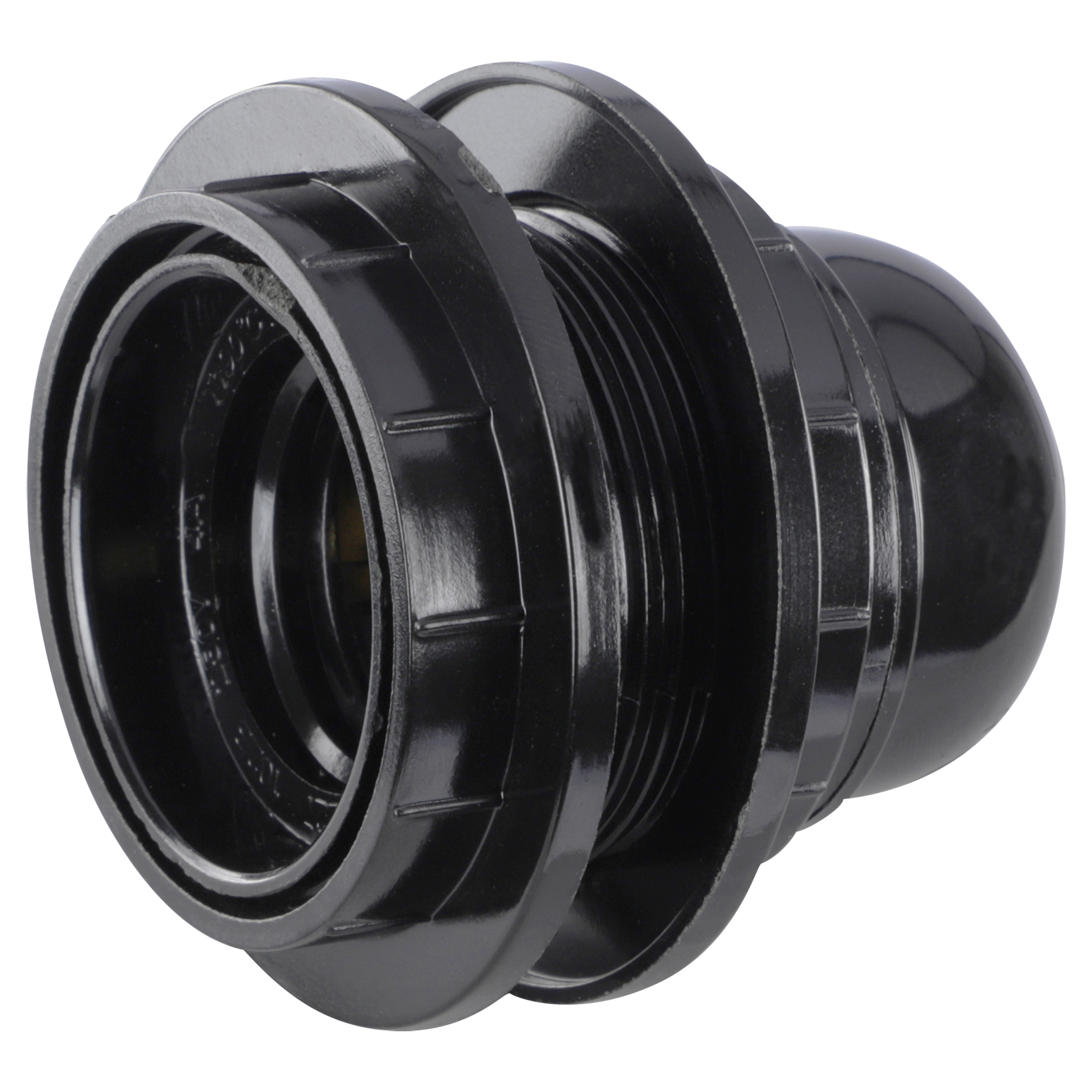 00.320.17   fitting E27 - met 2 ringen - max 60W zwart 