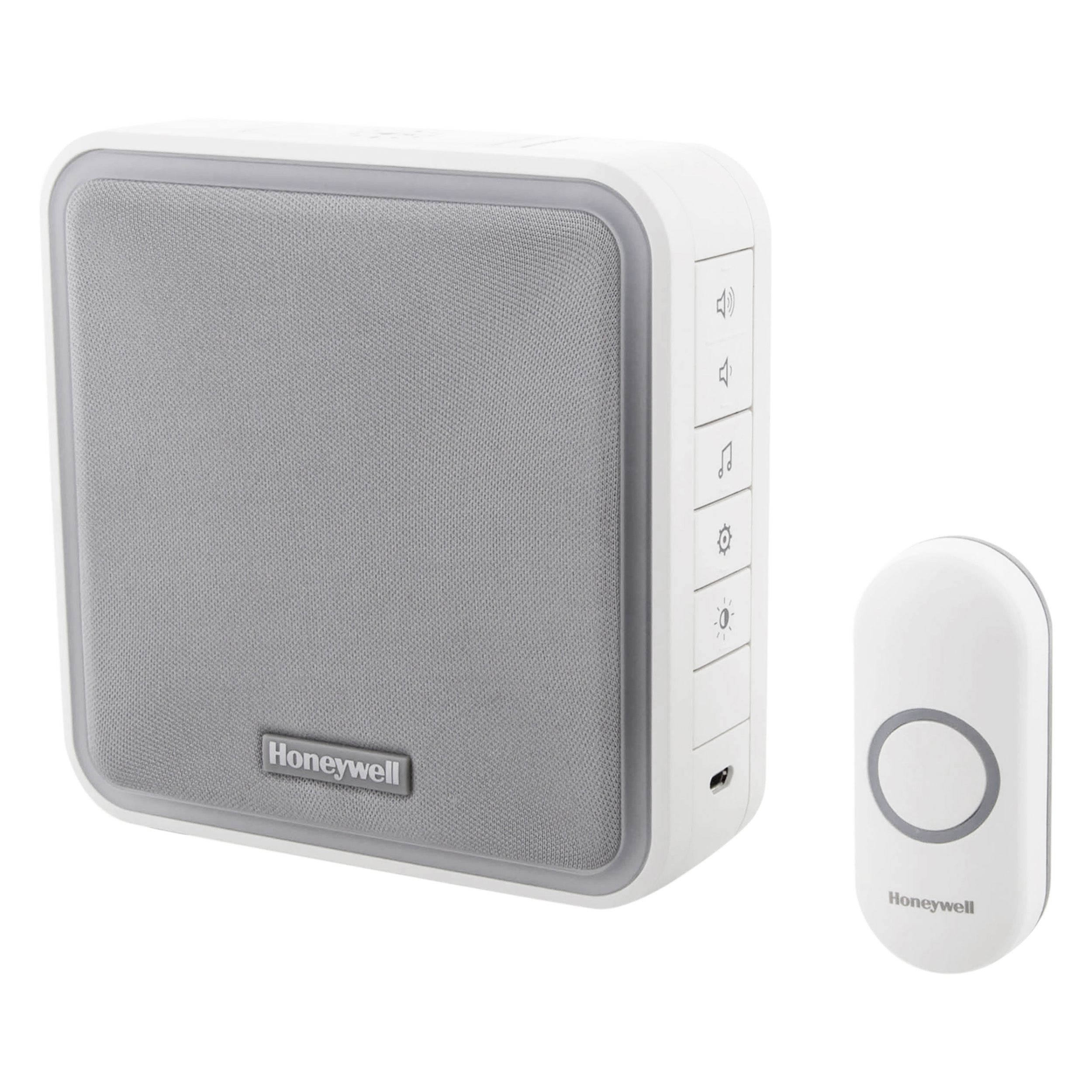 00.634.09 Honeywell  gong type DC915N - draadloos - draagbaar - halogeen - 200 m wit 