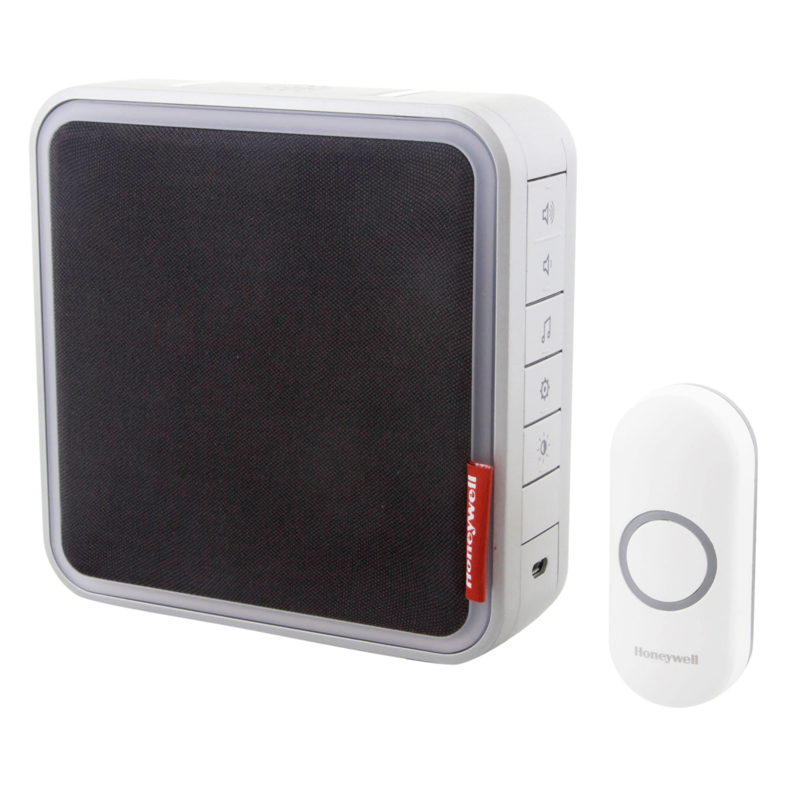 00.634.11 Honeywell  gong type DC917NG - draadloos - draagbaar - halogeen - 200 m wit 
