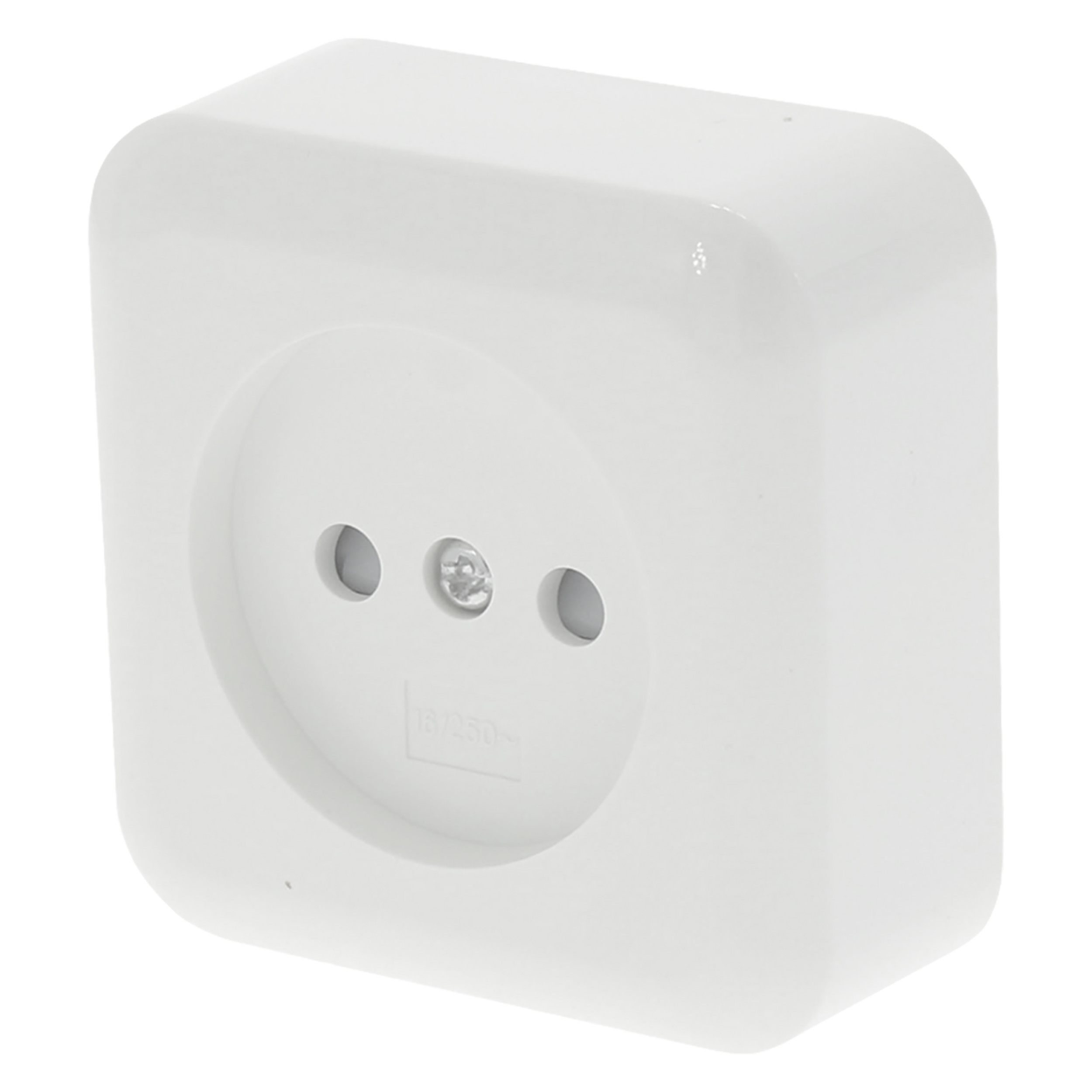 00.947.01 Q-Link  contactdoos opbouw - 1-voudig - met aanraakbeveiliging polarwit 