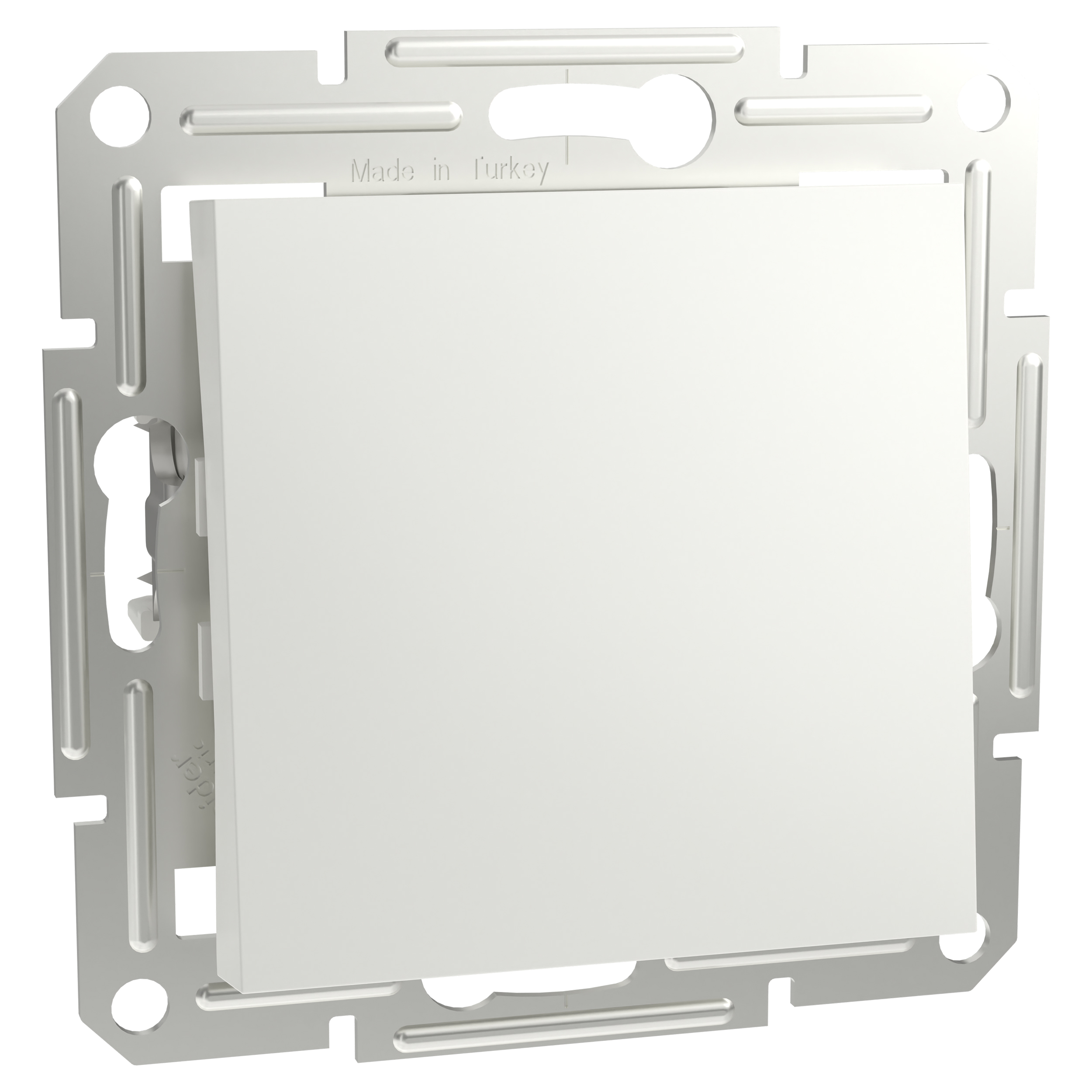 01.038.04 Schneider Asfora schakelaar inbouw - 2-polig polarwit 70 x 70 x 40 mm