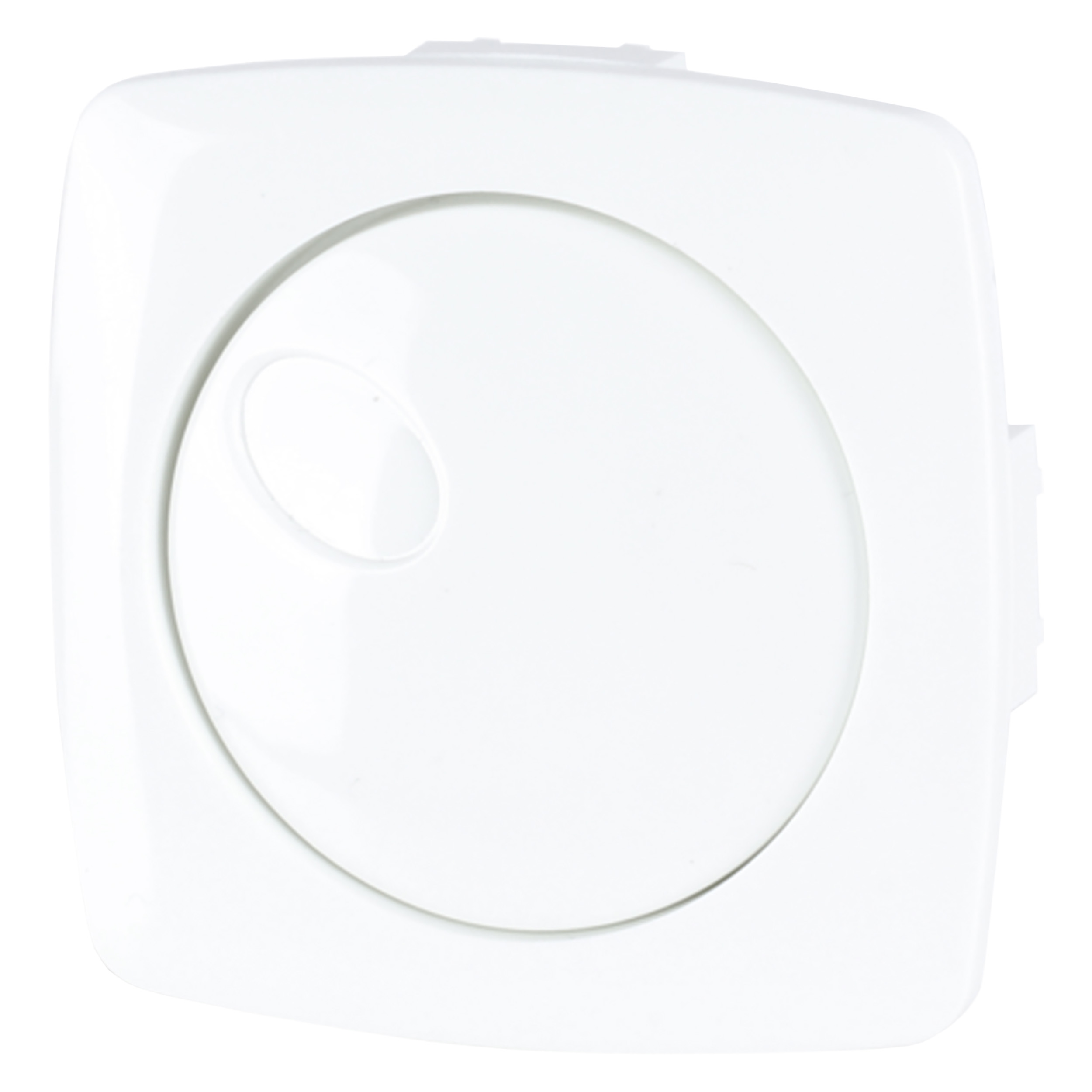 01.064.30   centraalplaat met knop - voor dimmer polarwit 