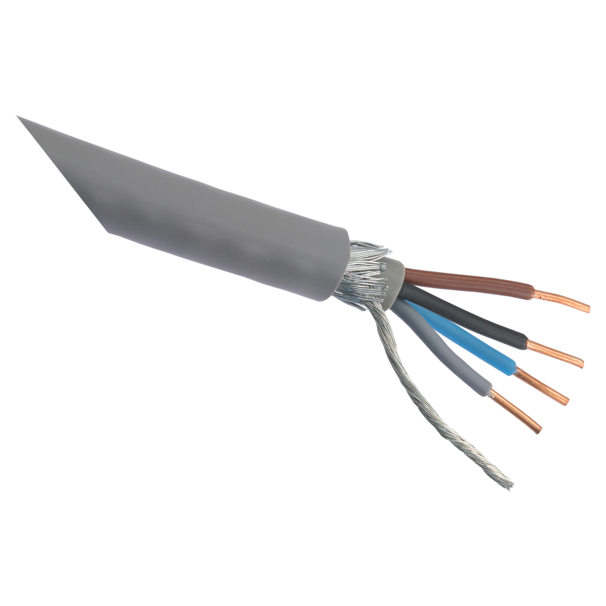 01.266.16 Q-Link  grondkabel YMVK-AS - DCA grijs 4 x 6 mm², 25 m