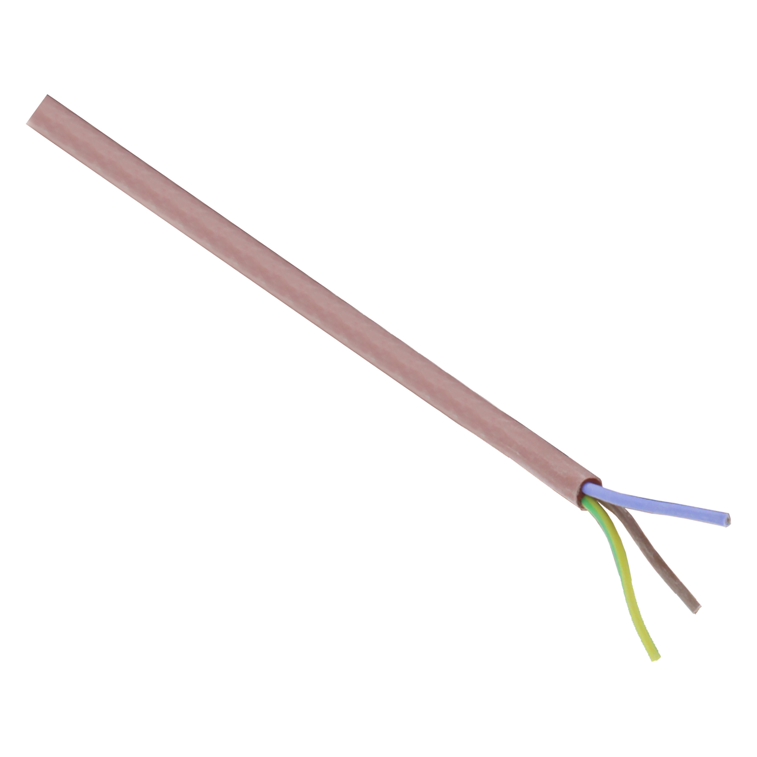 01.266.77   siliconen kabel hittebestendig - 3 x 0.75 mm², 25 m - rood/bruin