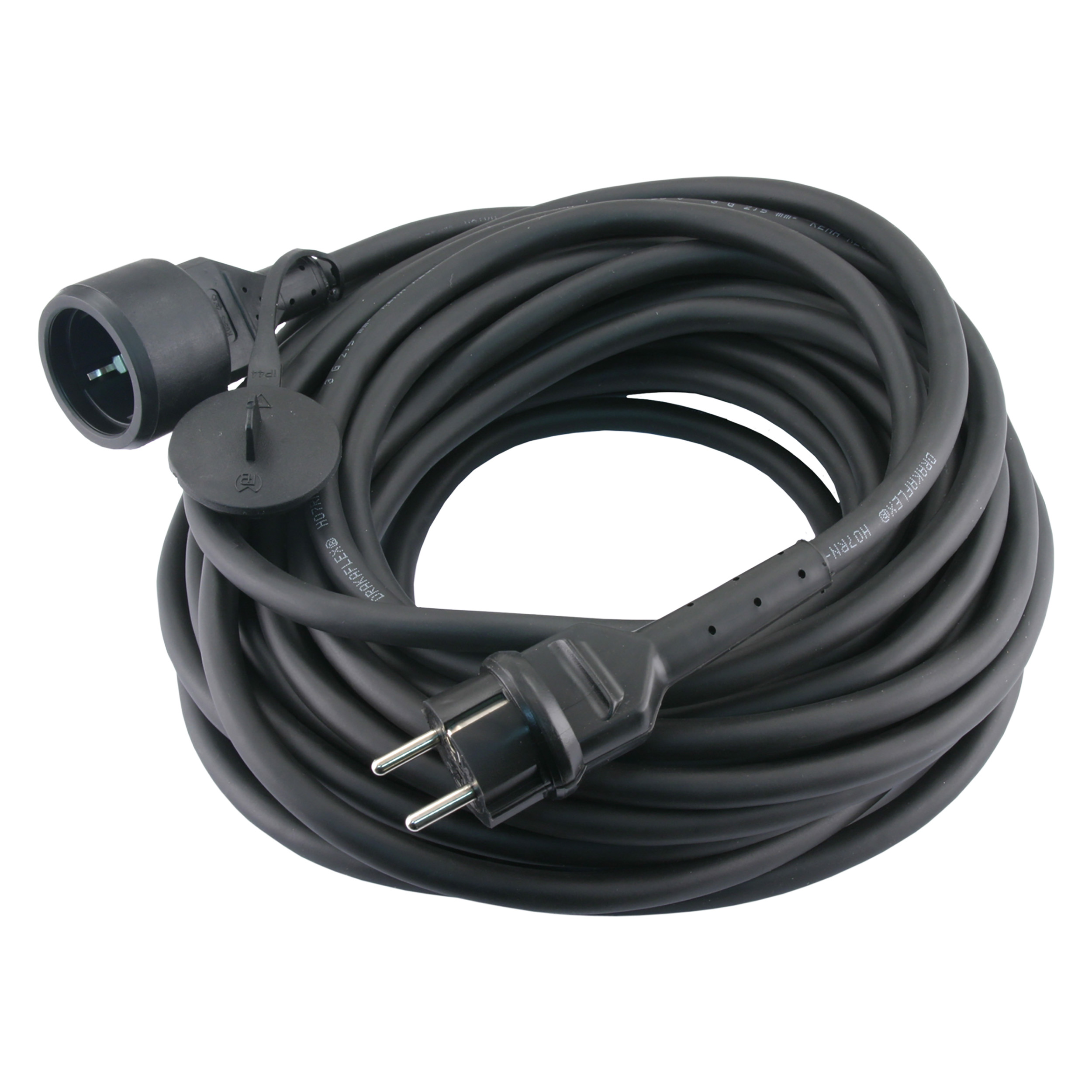 01.267.27   tuinverlengsnoer randaarde - 3680W - spatwaterdicht (IP44) zwart 3 x 2.5 mm², 15 m