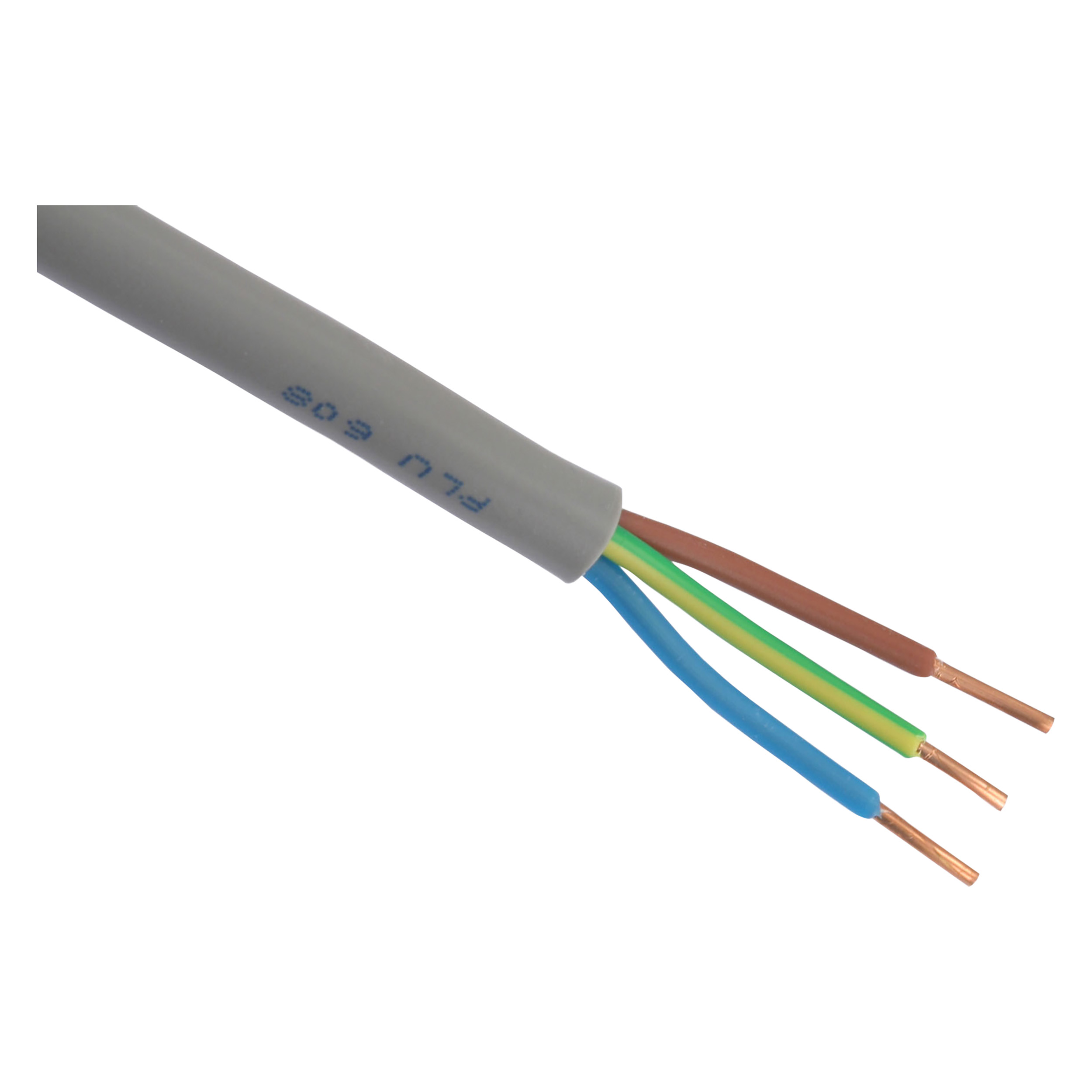 01.268.02   buitenkabel XMVK grijs 3 x 1.5 mm², 20 m