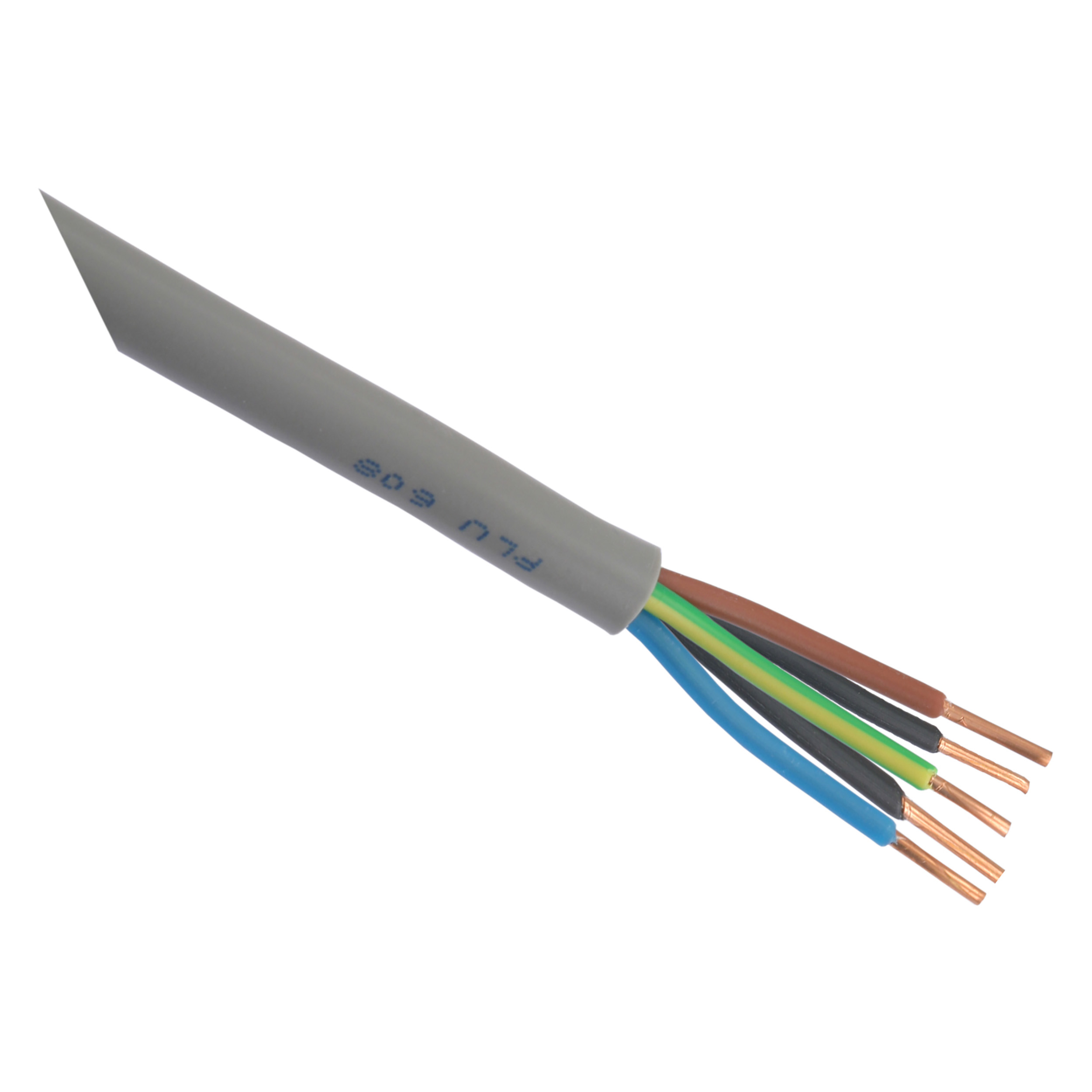 01.269.24   buitenkabel 200 m (verkoop per meter) - XMVK grijs 5 x 2.5 mm²