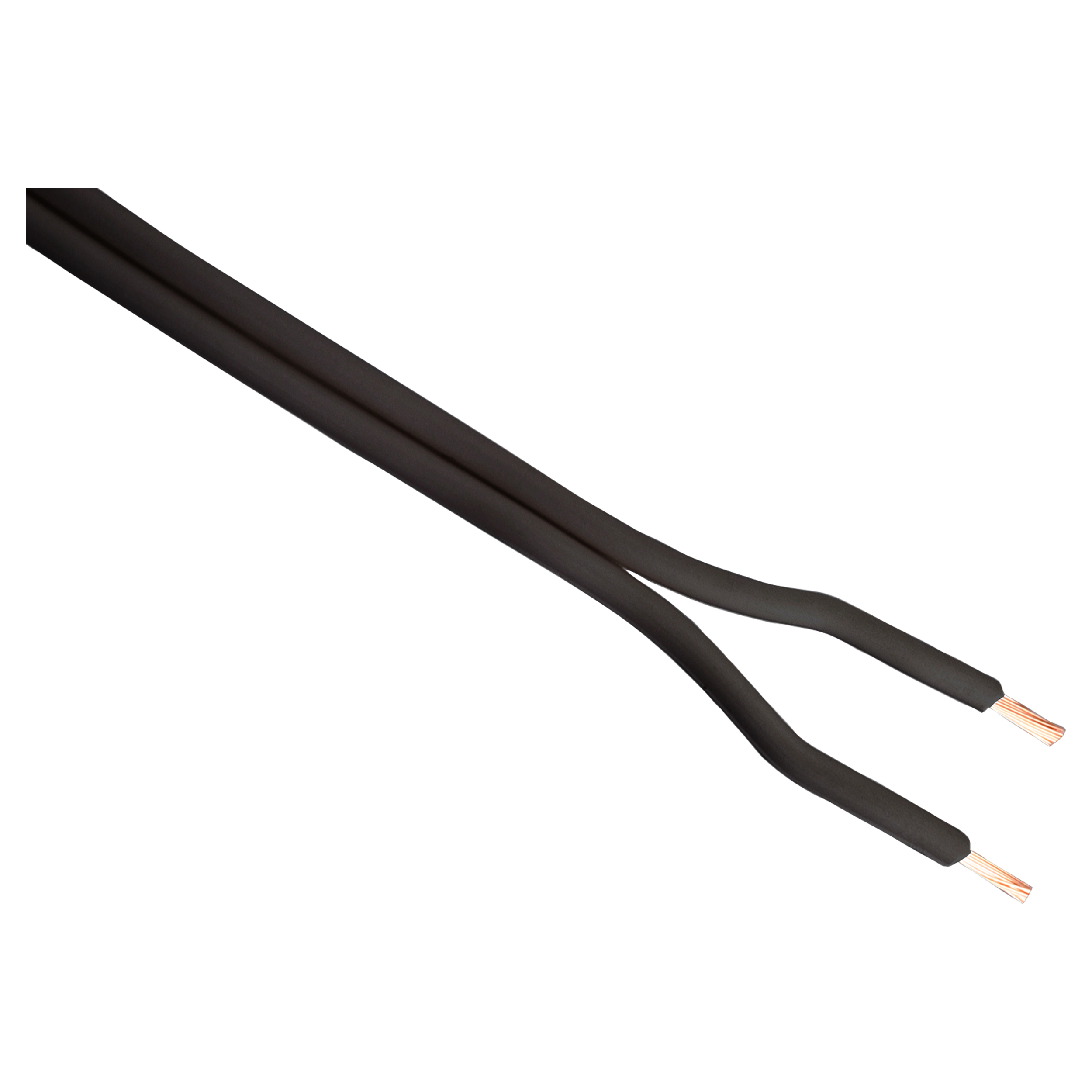 01.271.06 Q-Link  tweelingsnoer 175 m (verkoop per meter) - zwakstroom tot 42 volt zwart 2 x 0.75 mm²