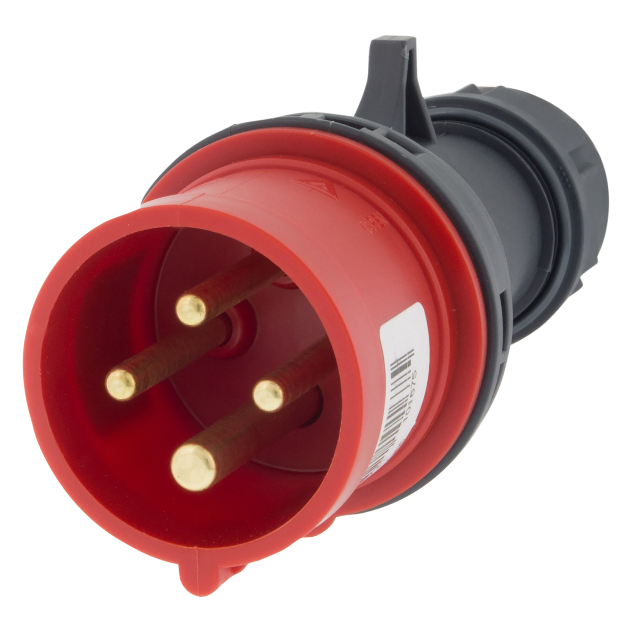 01.371.30   stekker kracht - twist - 3-polig + aarde - 16A - IP44 rood 