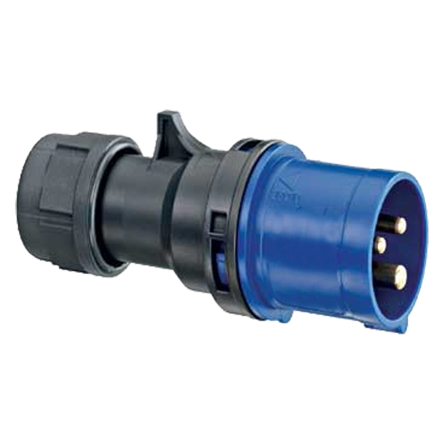 01.371.43   stekker CEE - 2-polig + aarde - 16A blauw 