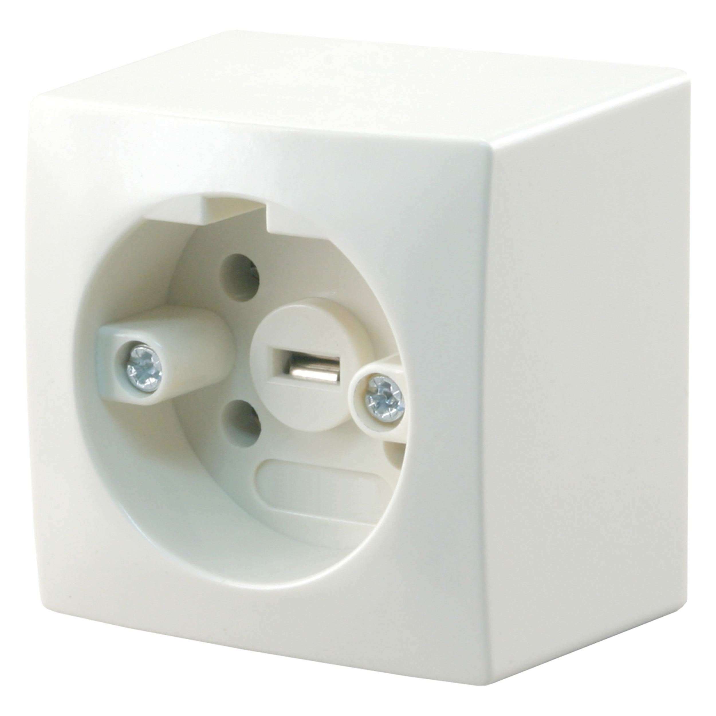 01.372.20   contactdoos perilex - opbouw - 16A wit 68 x 50 x 68 mm