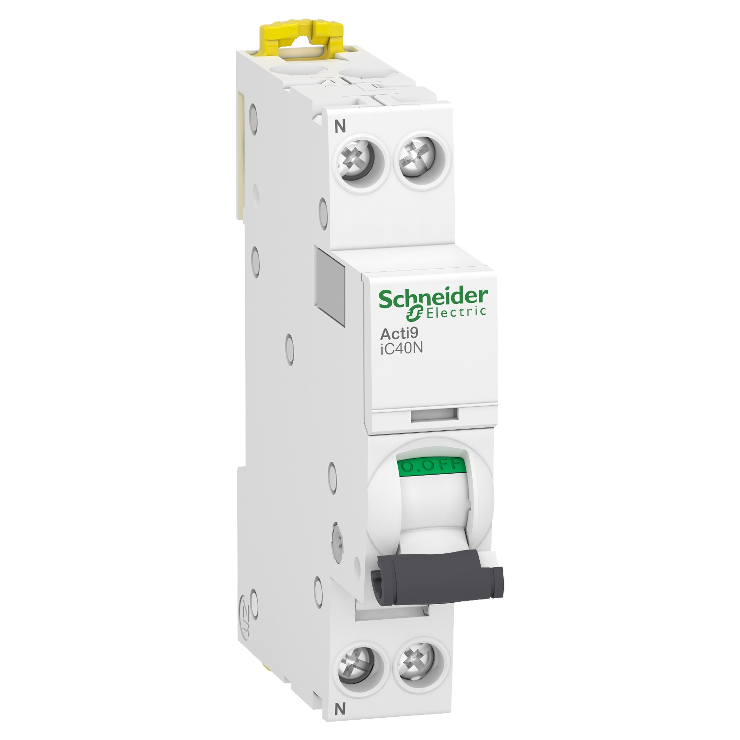 01.374.31 Schneider  installatie automaat 1P+N - 25A - B-Karakteristiek - 6000A/10kA wit 85 x 18 x 74 mm