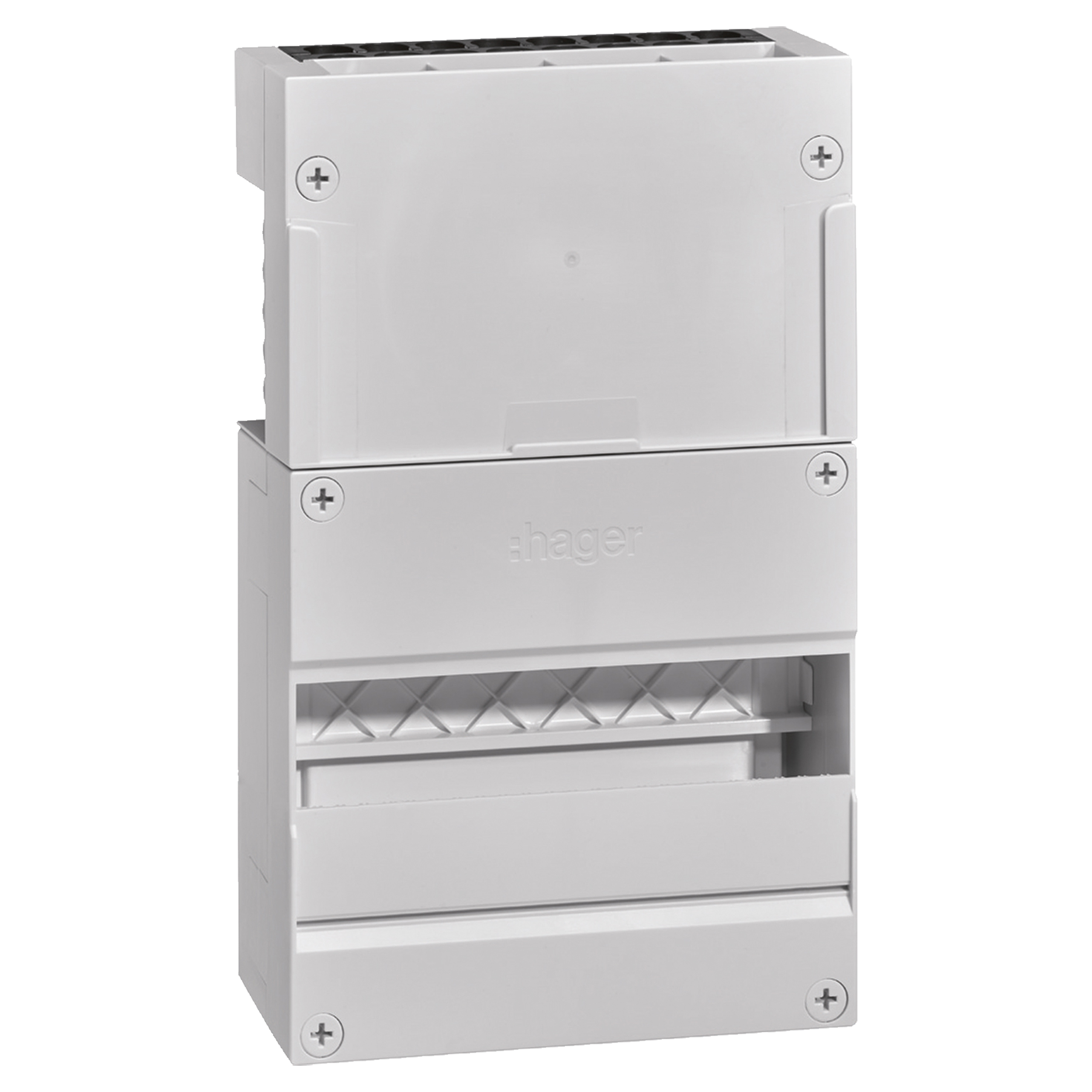 01.375.00 Hager  groepenkast leeg - 1 x 12 - 22 x 22 cm - modules - VKG21S  22 x 22 cm