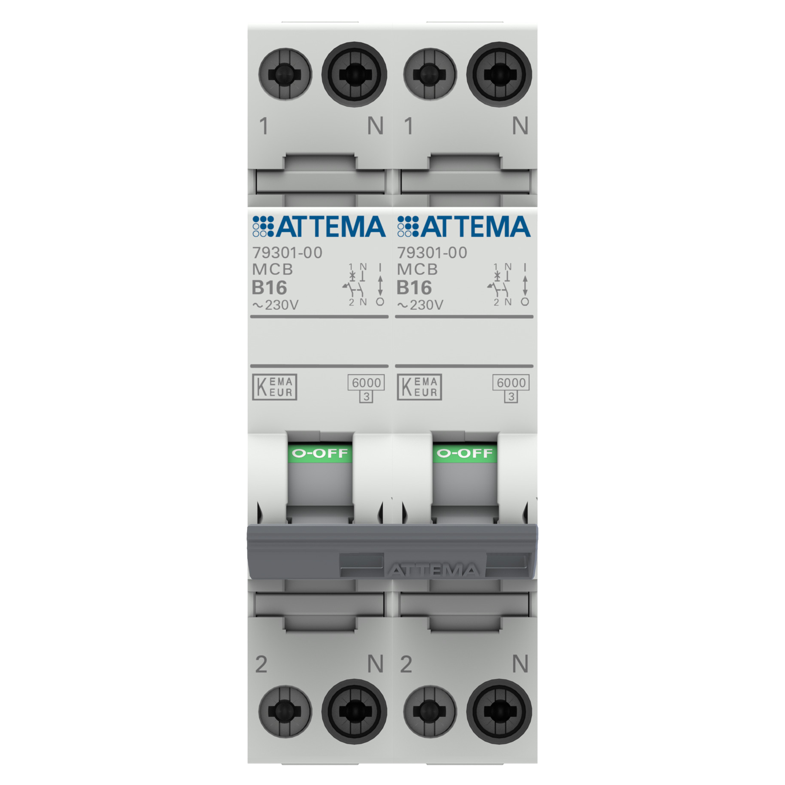 01.379.11 Attema NXT fornuisgroep 2 x 1 P/N - 16A - 1 fase  