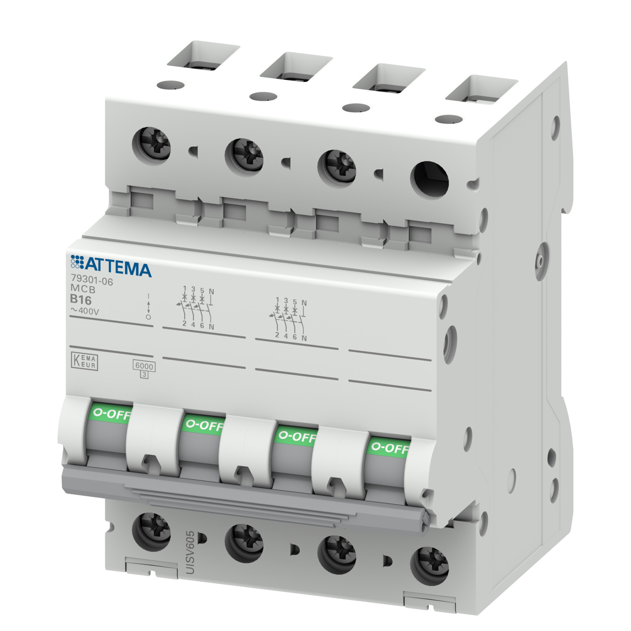 01.379.12 Attema NXT fornuisgroep 3 x P/N - 16A - 3 fase  