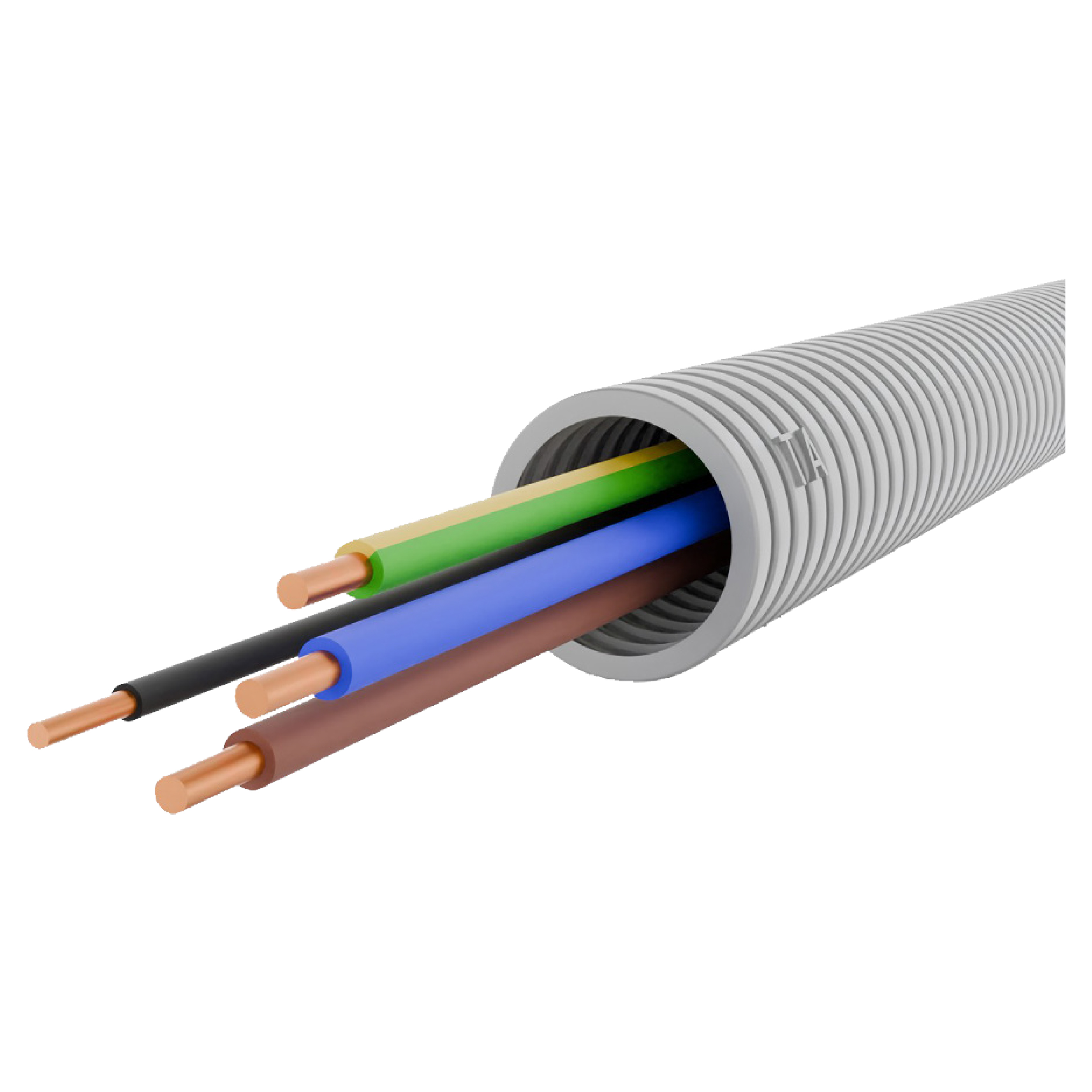 01.475.53 Q-Link  installatiebuis flexibel - bedraad - 5/8  3 x 2.5 mm²/1 x 1.5 mm² - 25 m
