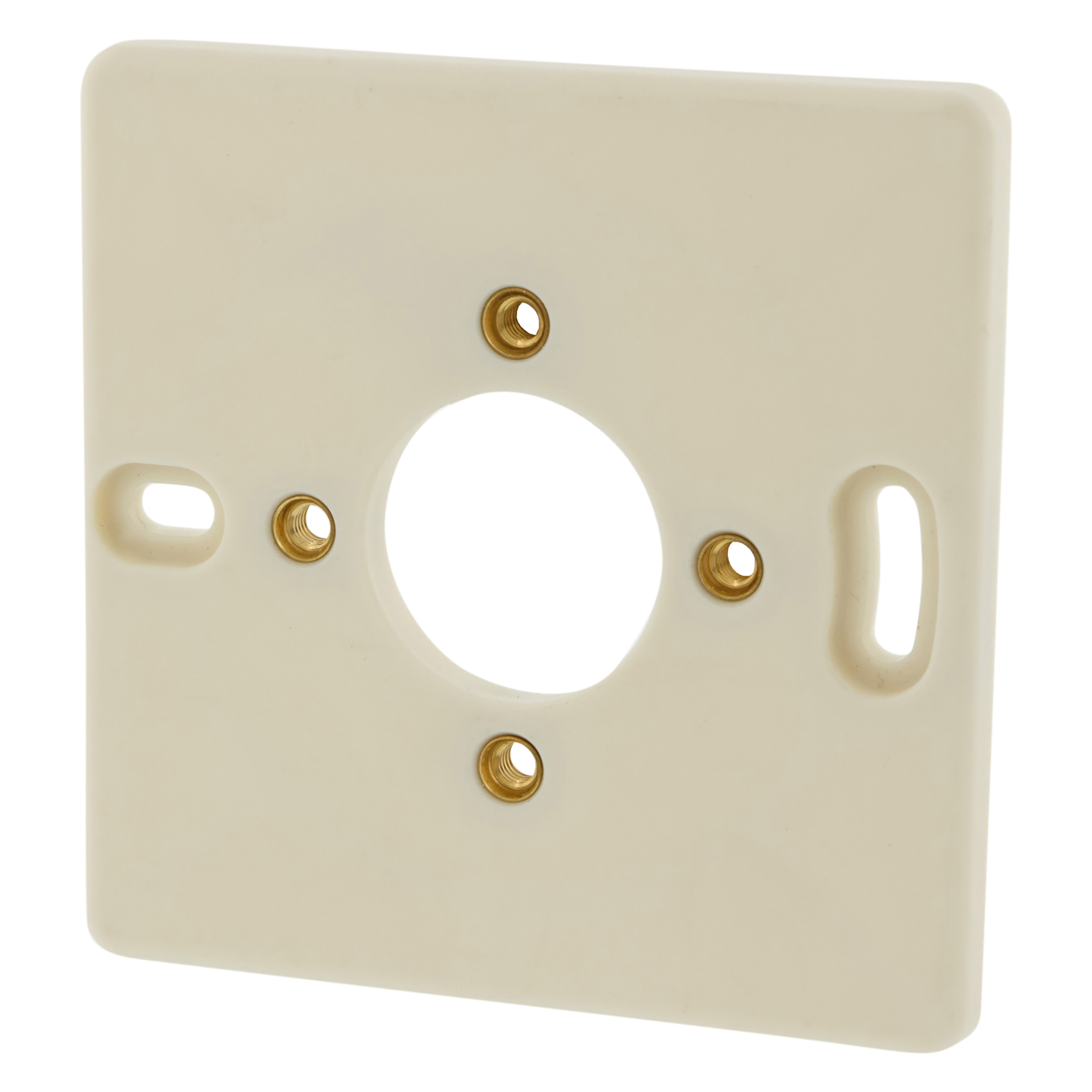 01.478.03 Attema  montageplaat enkel - met felsmoer - M4 crème 