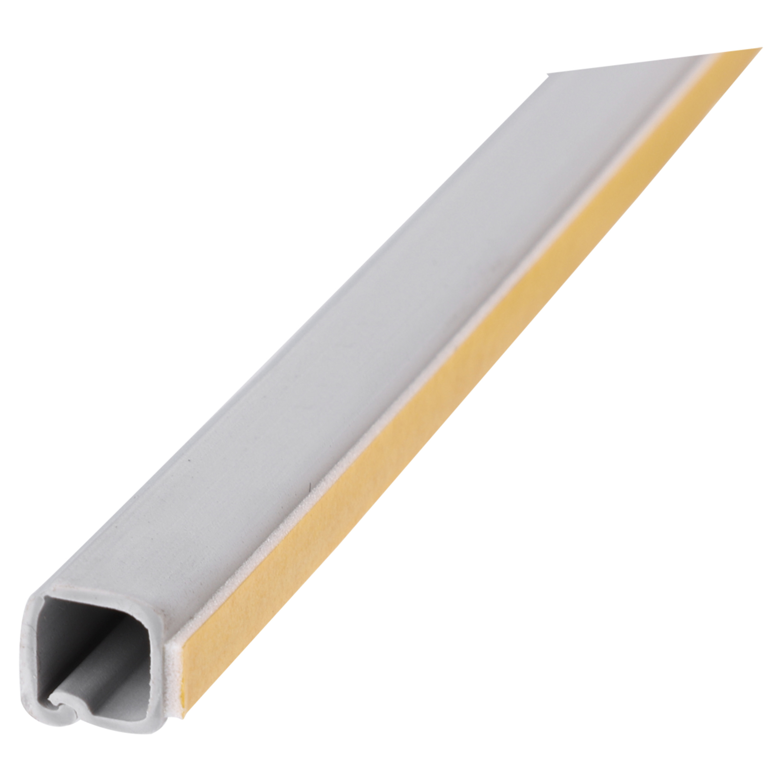 01.480.07   leidinglijst zelfklevend zilver 10 x 10 mm - 2 m