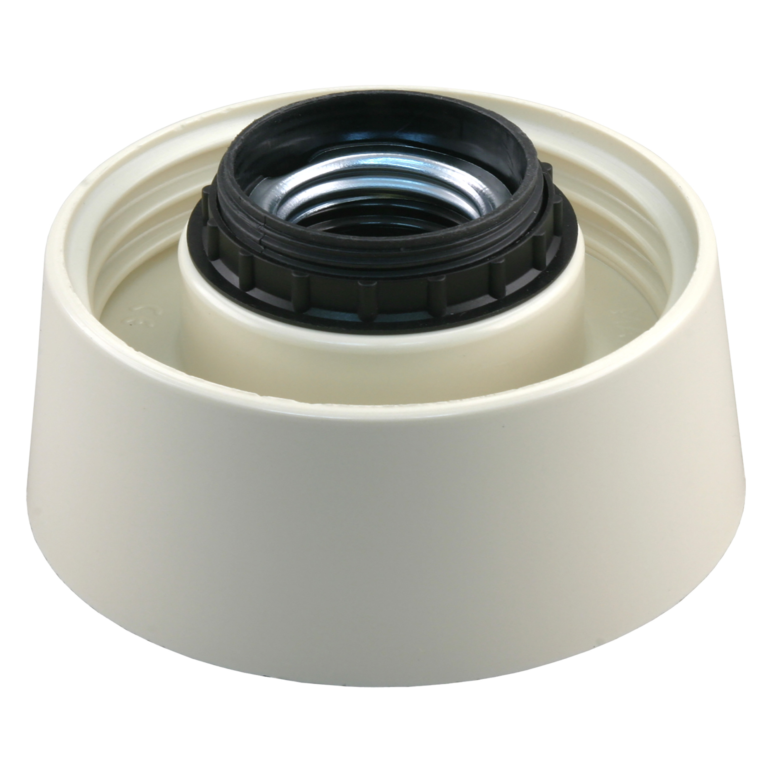 01.580.70   schroefrand recht - E27 - 40W - IP20 crème 