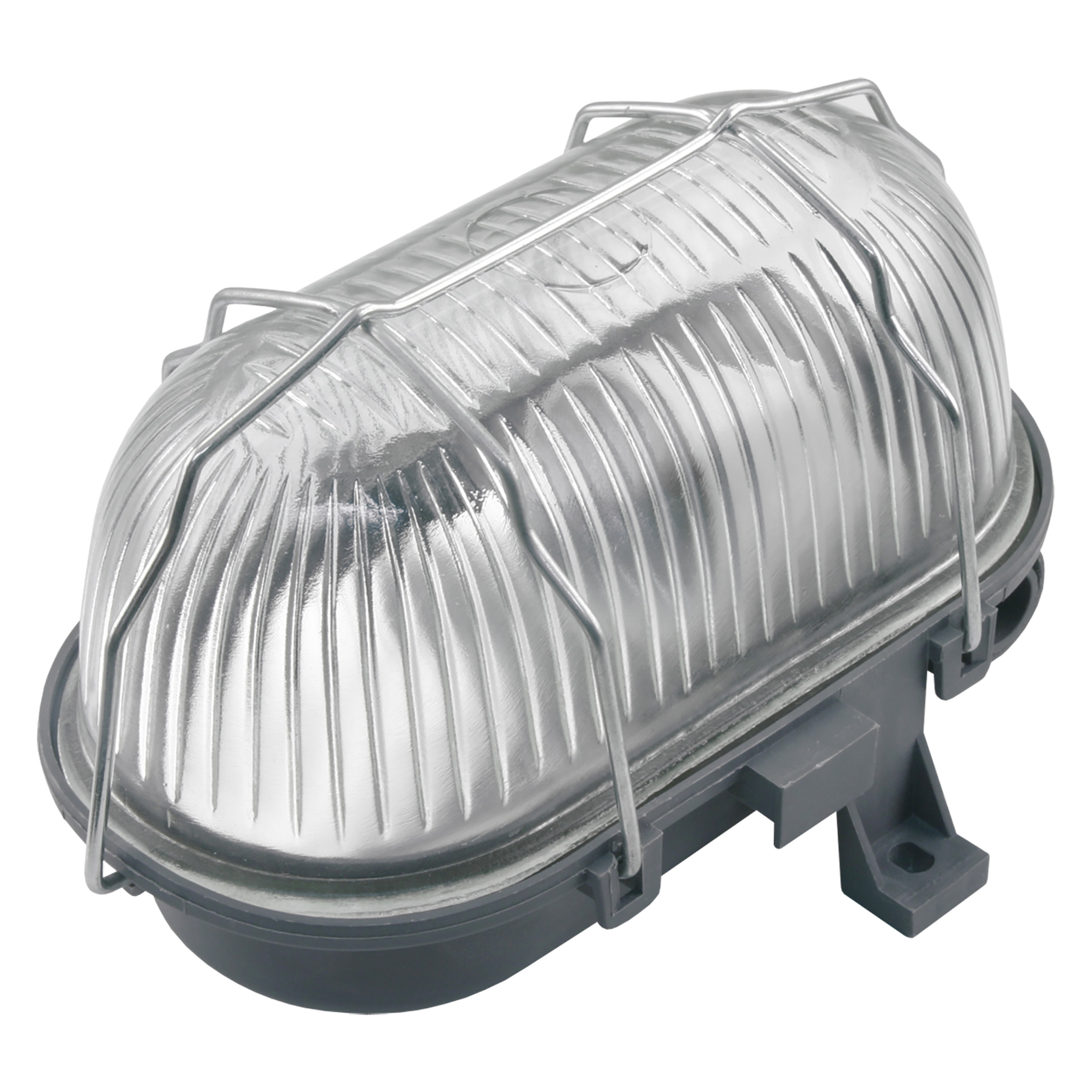 01.581.06 Q-Link  bullie ovaal - max 60W - spatwaterdicht grijs 