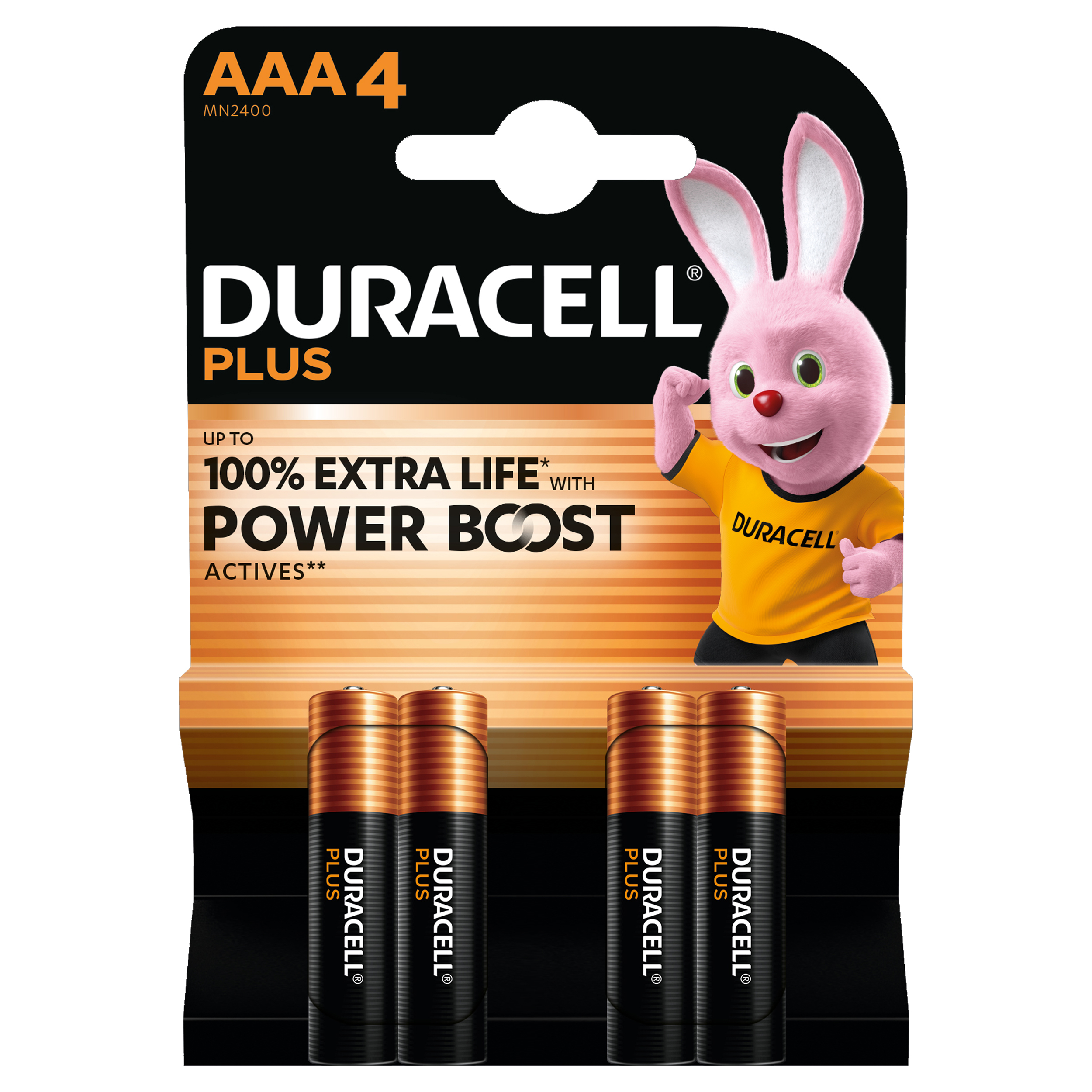 01.686.36 Duracell Plus batterij alkaline - AAA - LR03 - MN2400  