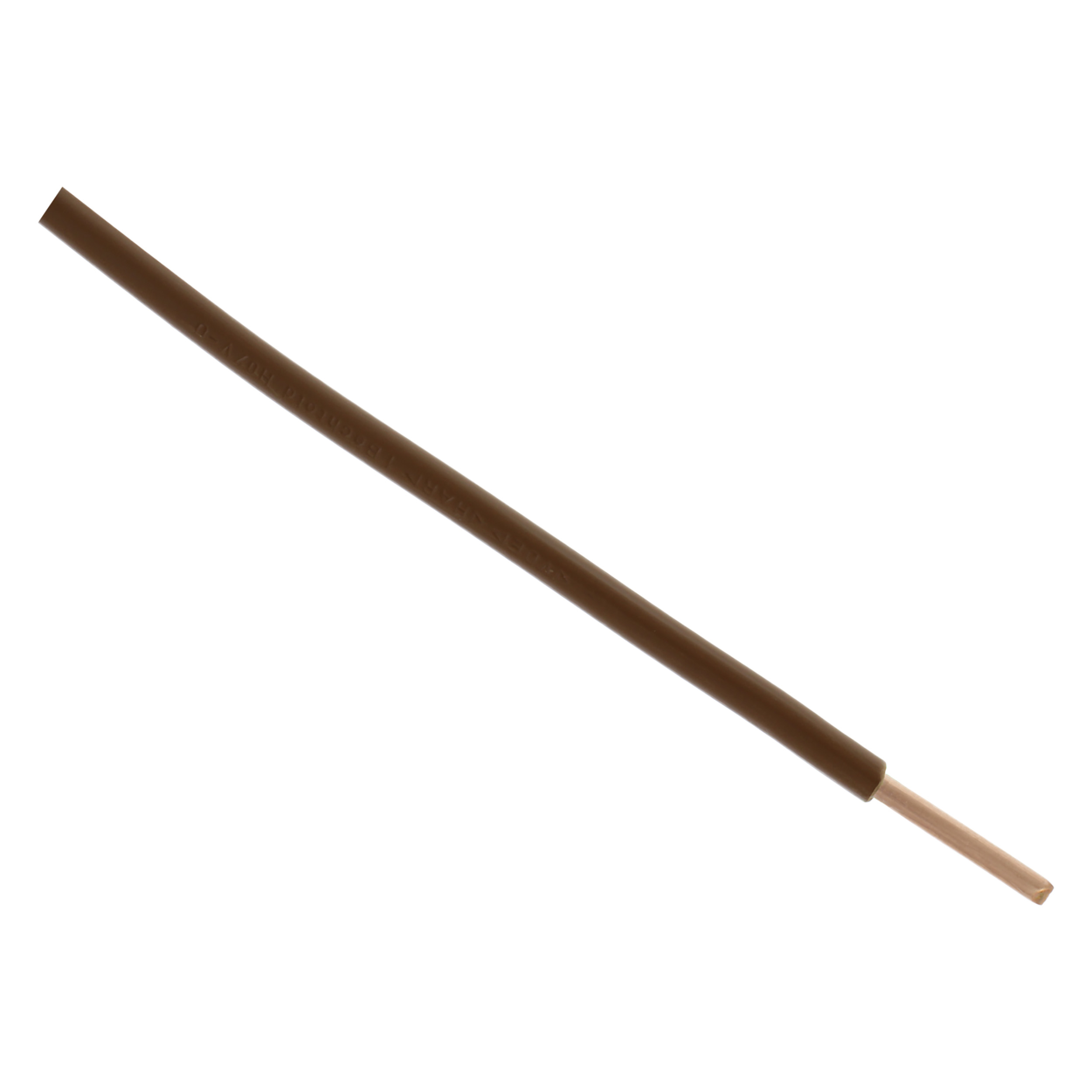 03.030.17   installatiedraad  bruin 6.0 mm², 2.5 m