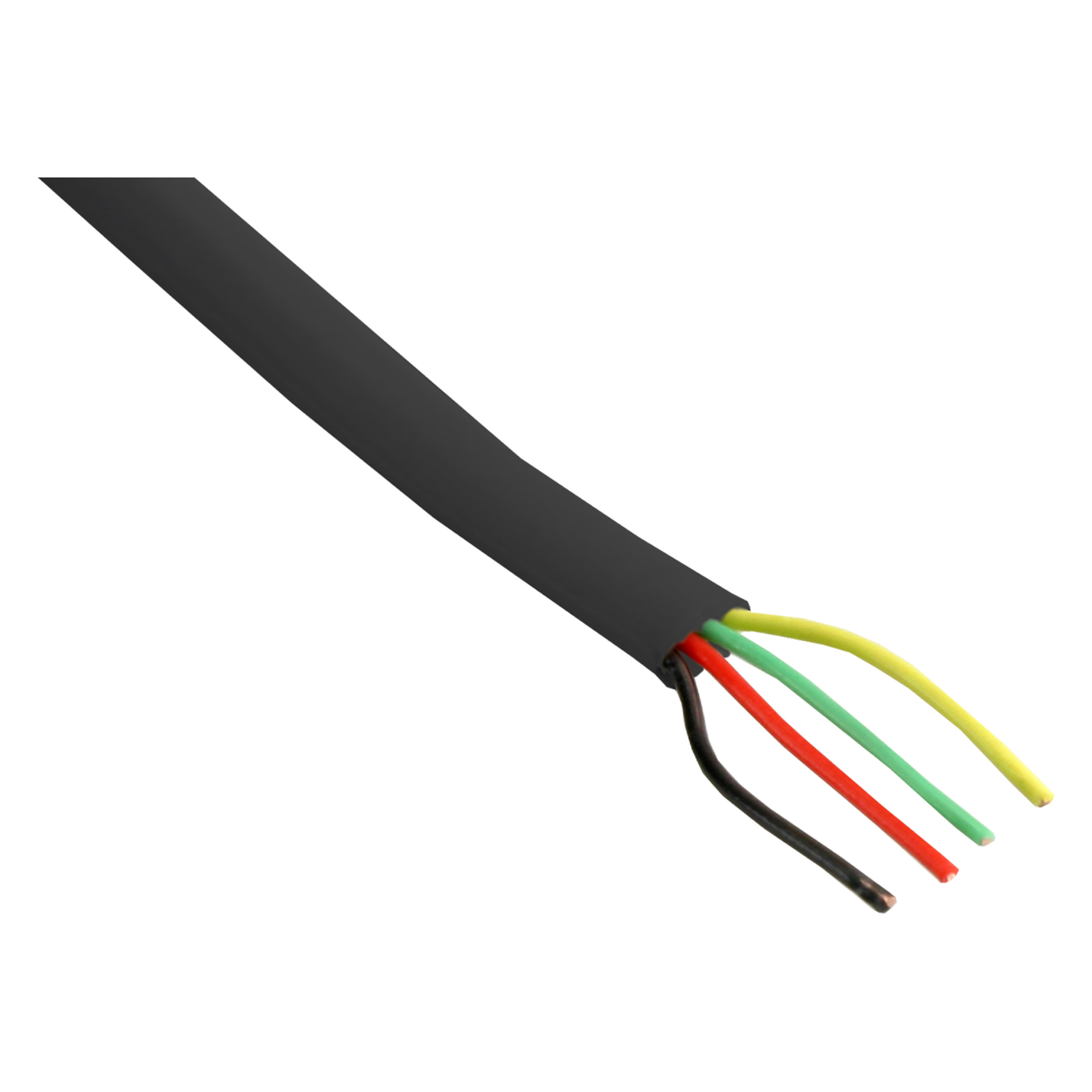 03.030.22   telefoonkabel modulair zwart 4 x 0.5 mm - 20 m