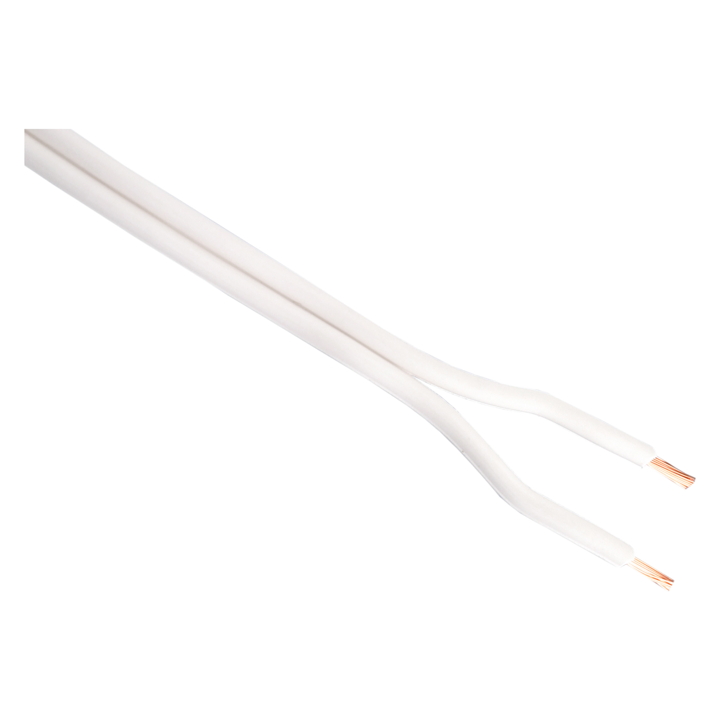 03.030.52   tweelingsnoer zwakstroom tot 42 volt wit 2 x 0.75 mm² - 10 m