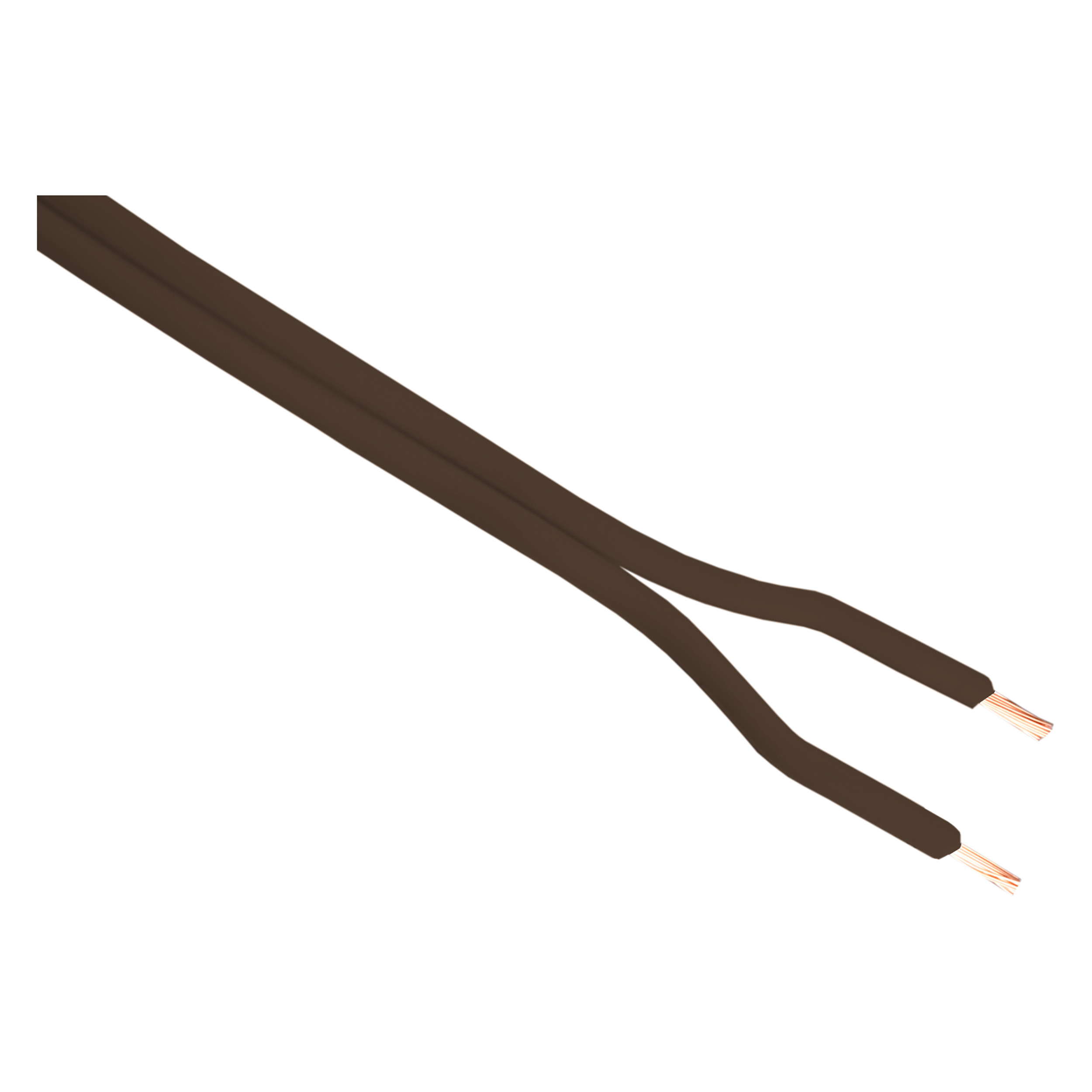 03.030.61   tweelingsnoer zwakstroom tot 42 volt bruin 2 x 0.75 mm² - 10 m