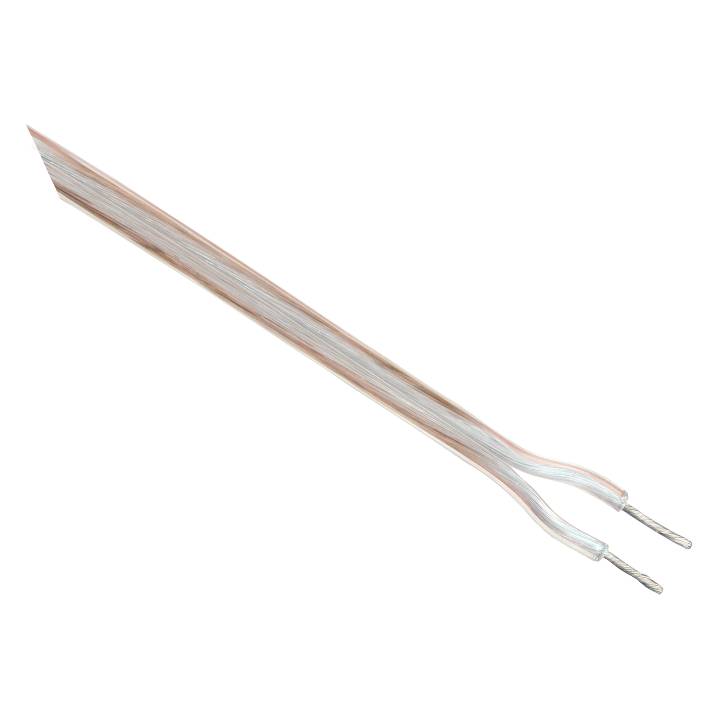 03.030.64   tweelingsnoer zwakstroom tot 42 volt transparant 2 x 0.75 mm² - 5 m