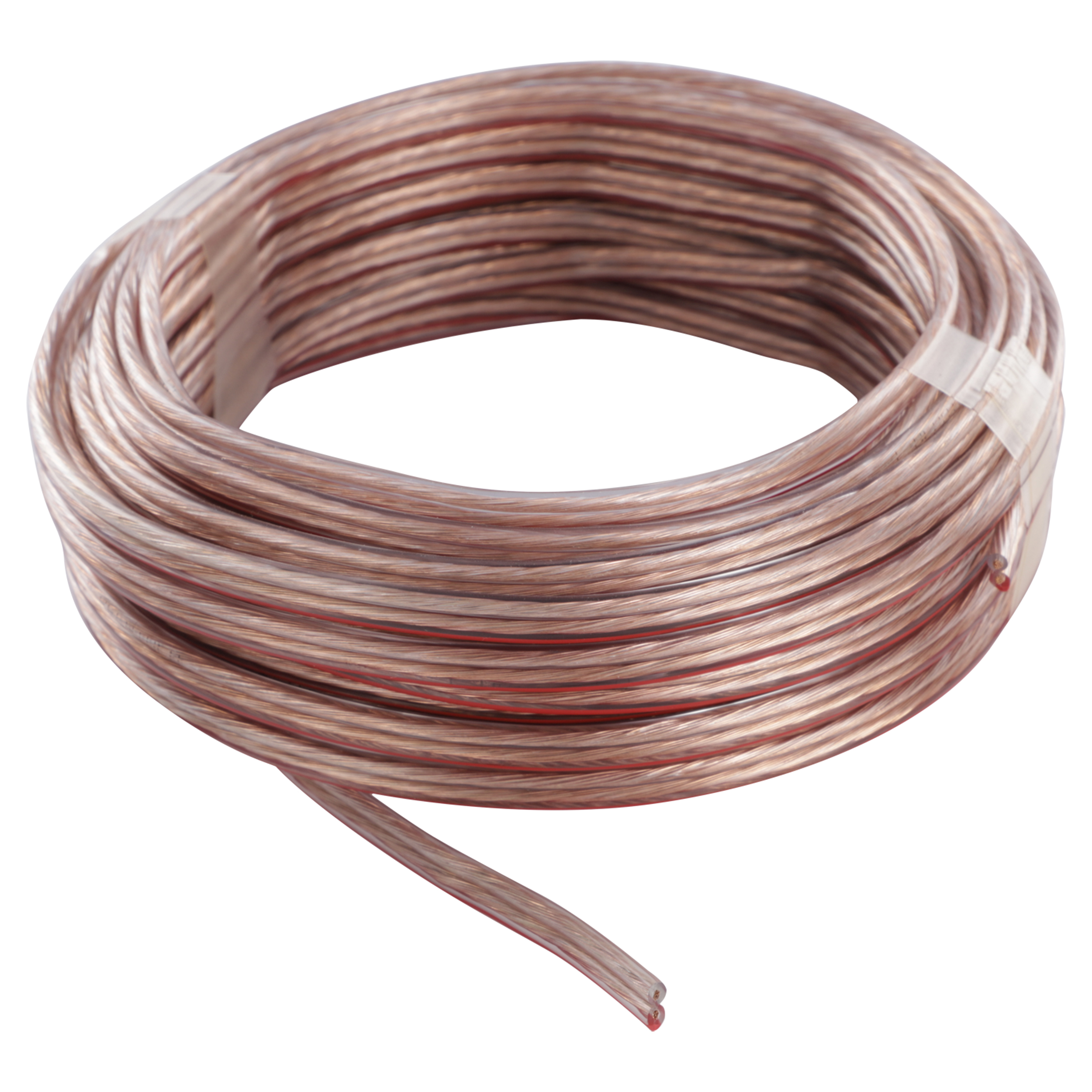 03.030.67   tweelingsnoer zwakstroom tot 42 volt transparant 2 x 0.75 mm² - 10 m