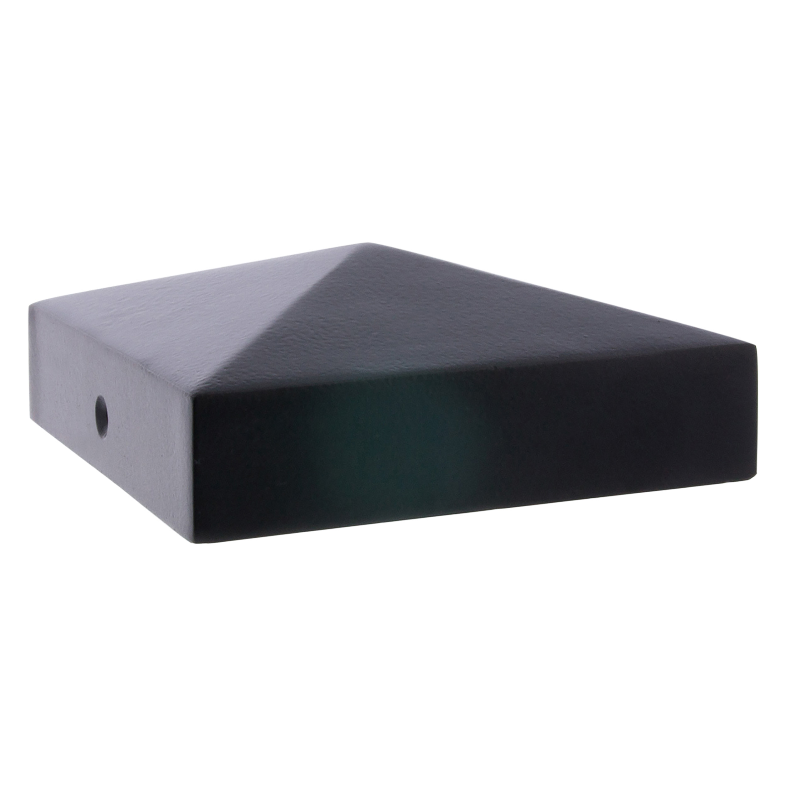 10.716.89 Starx  paalkapje met punt - vlak zwart 9 x 9 cm