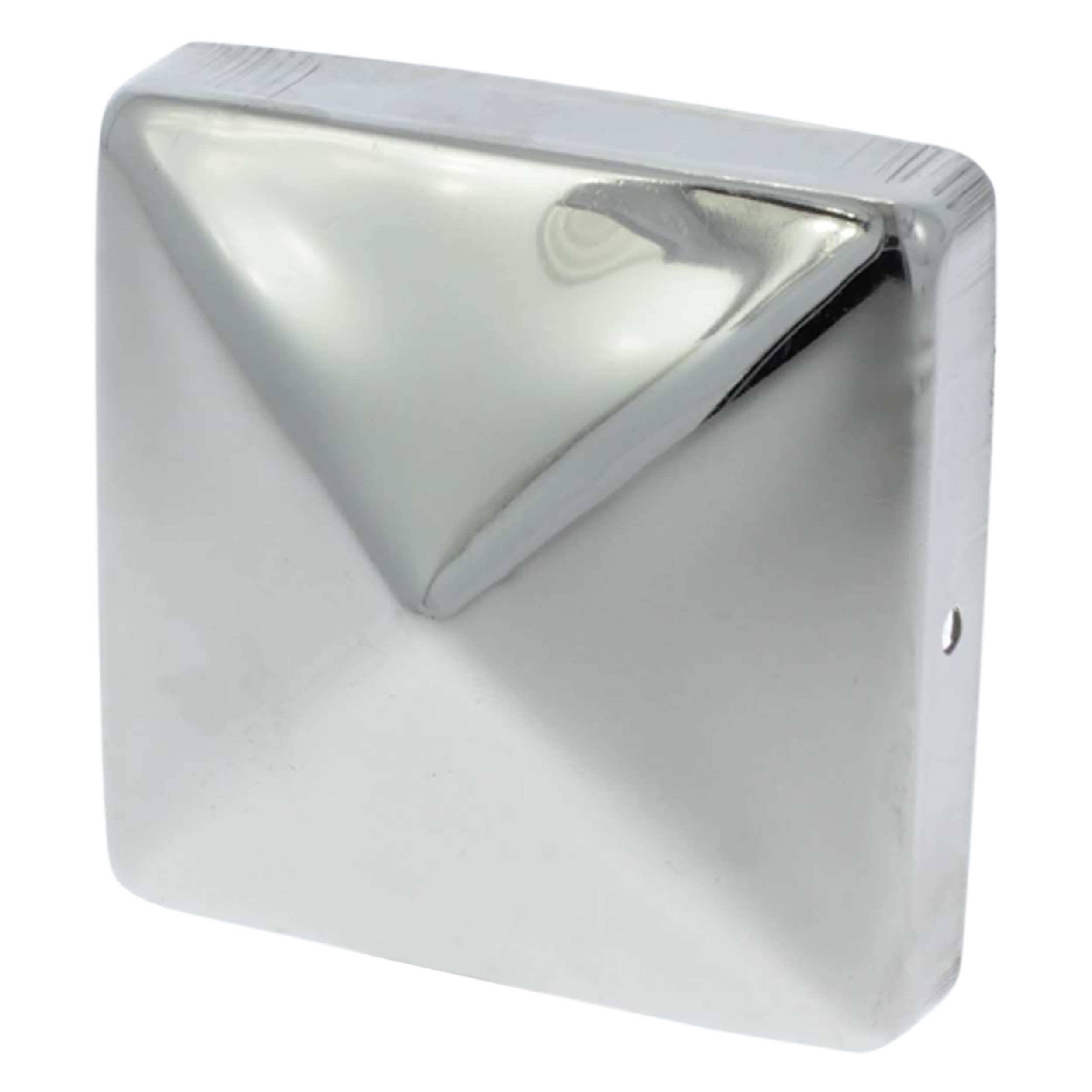 10.716.91 Starx  paalkapje met punt - vlak - RVS  9 x 9 cm