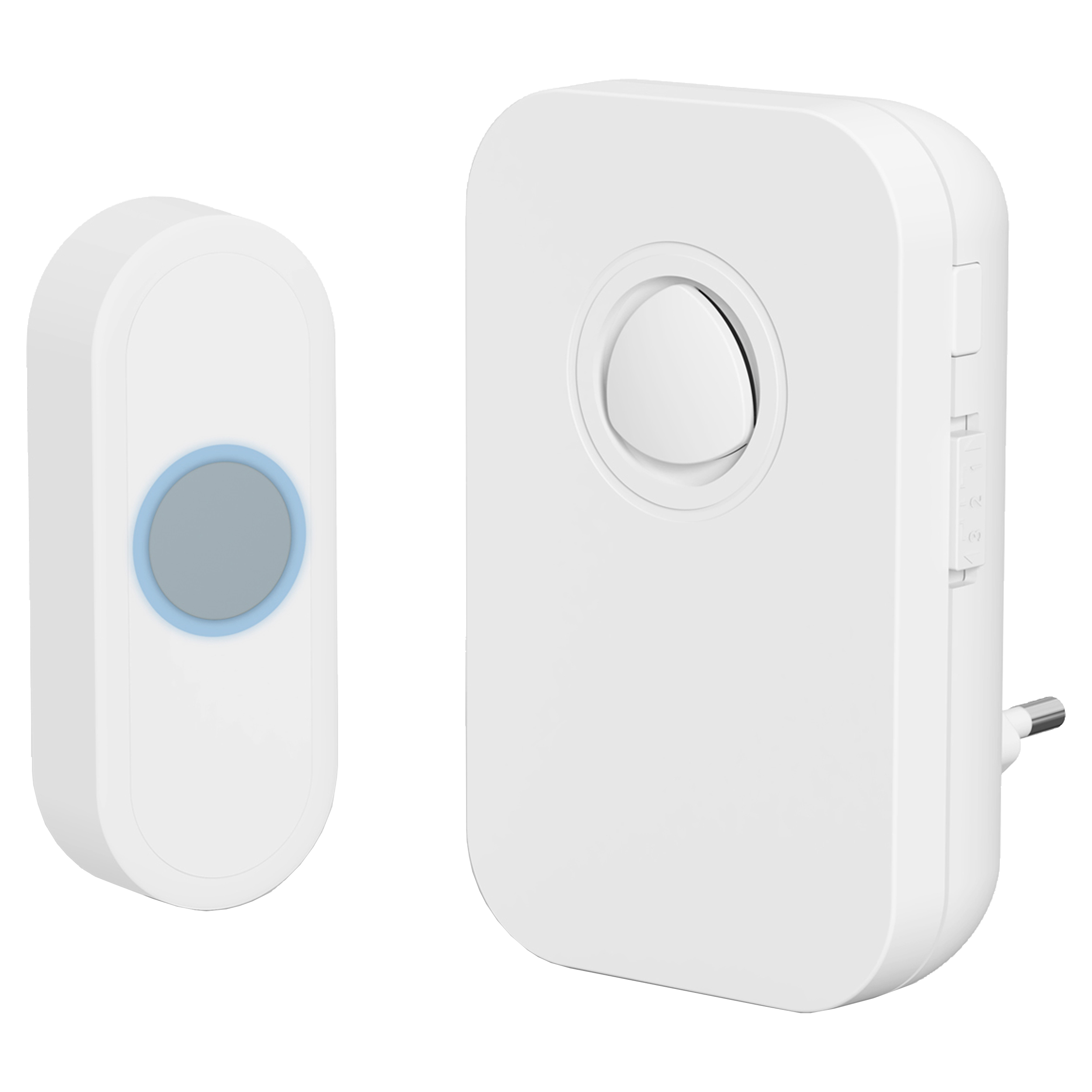 10.800.12 Q-Link  gong plugin - met beldrukker wit 